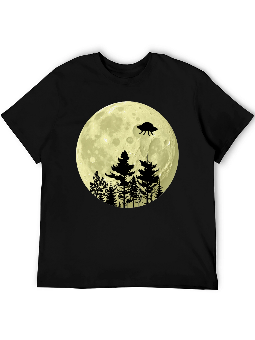 UFO Moon Forest Graphic Tee