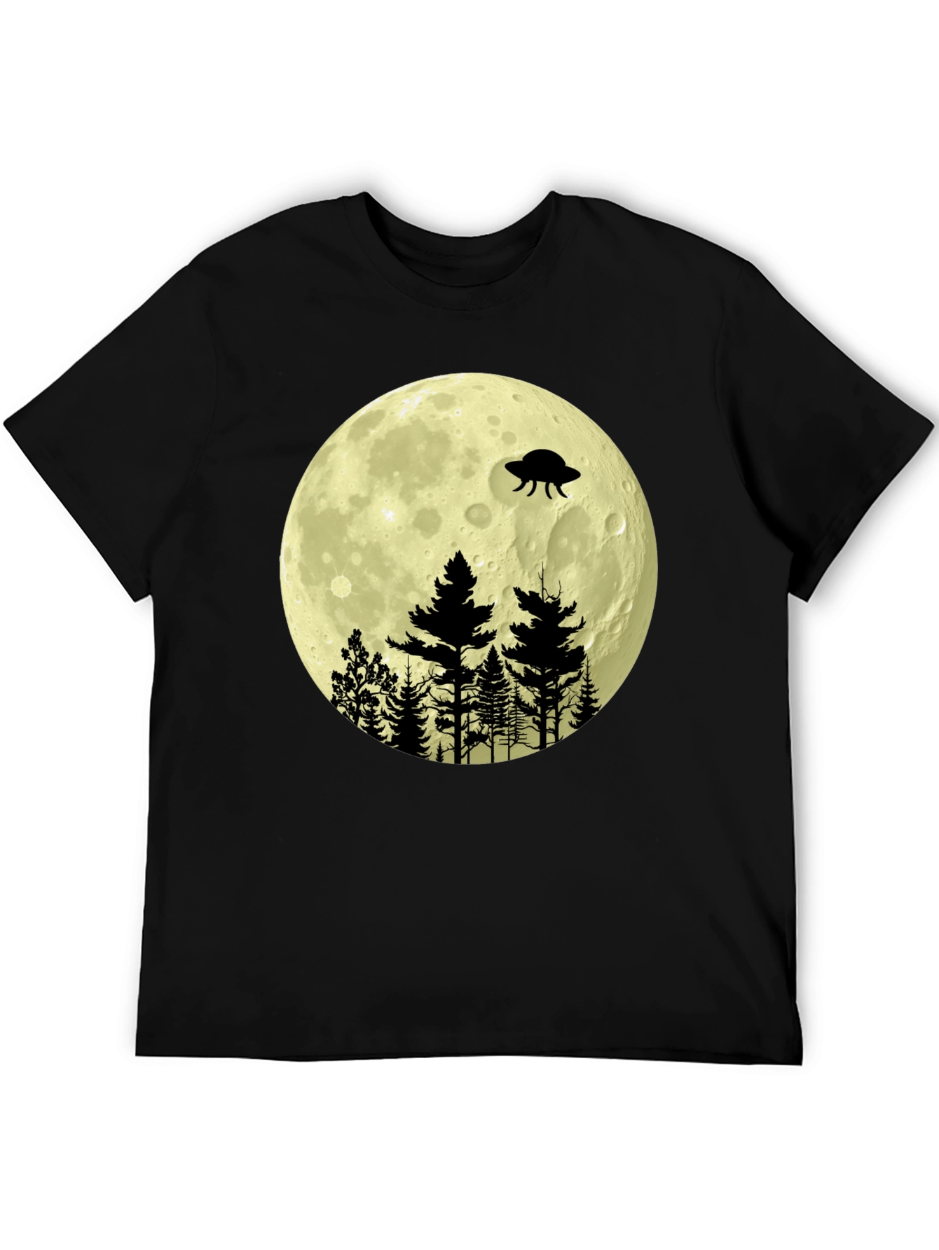 UFO Moon Forest Graphic Tee