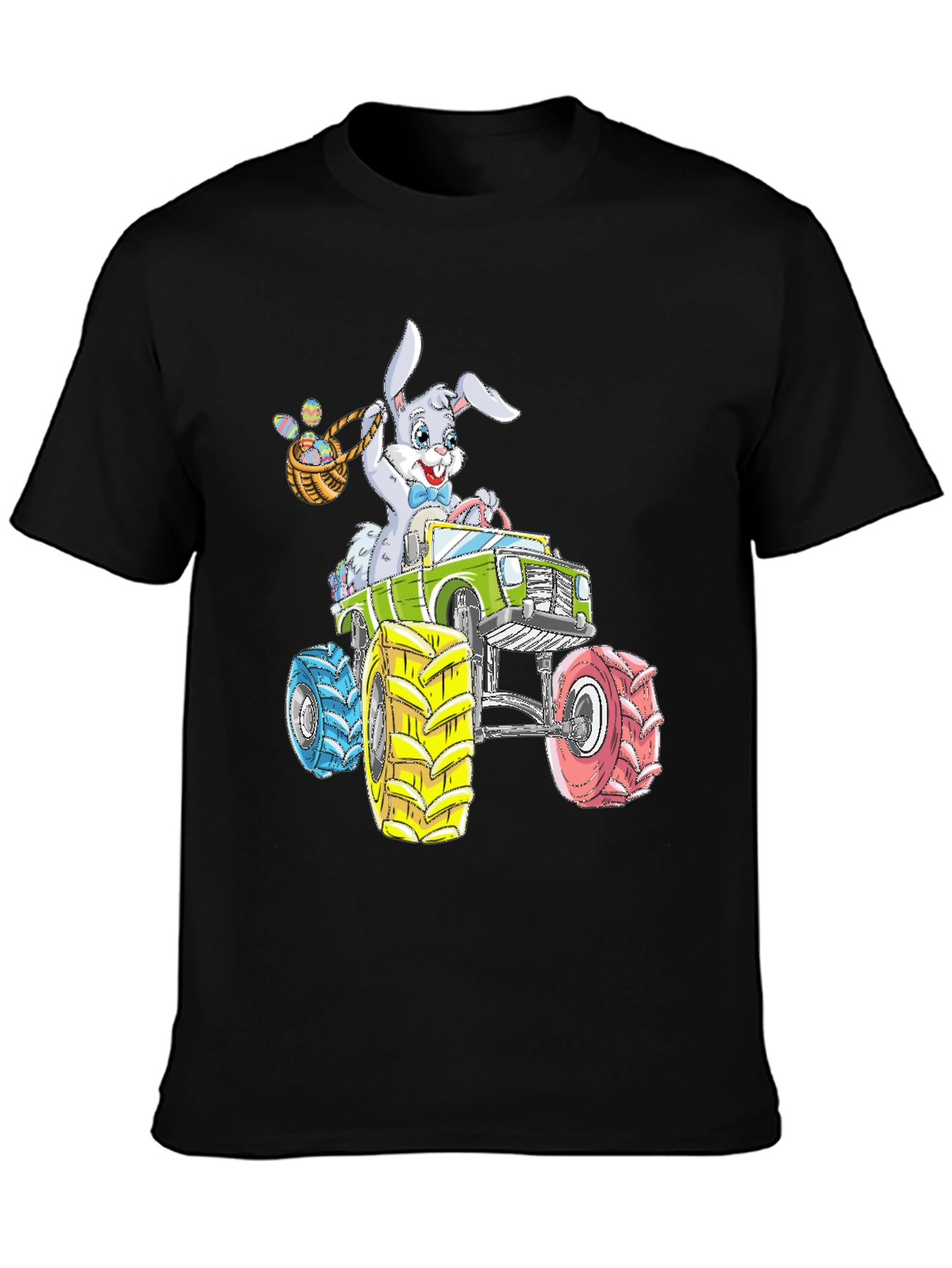 Easter Bunny Monster Truck Graphic Tee