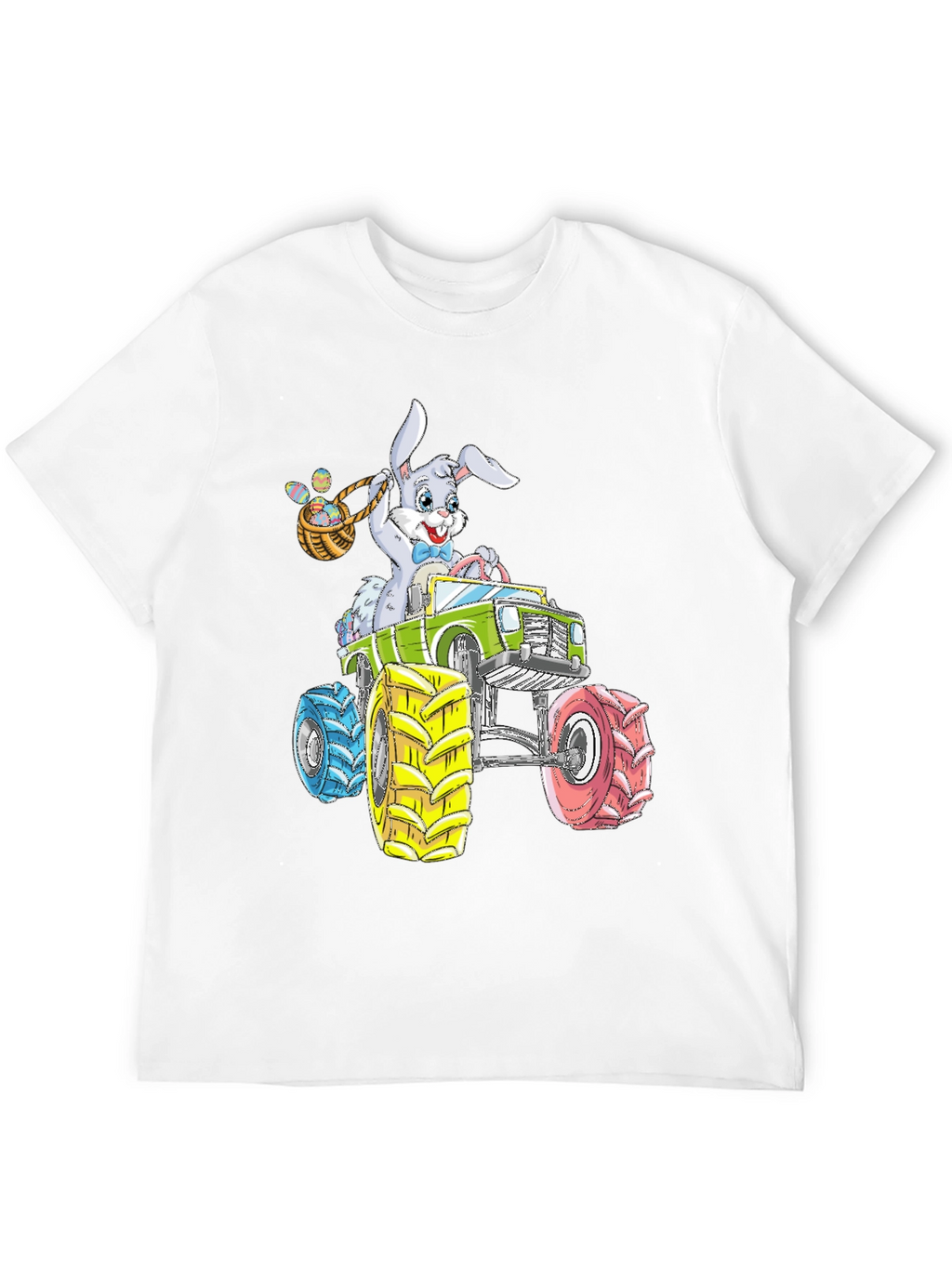 Easter Bunny Monster Truck Graphic Tee