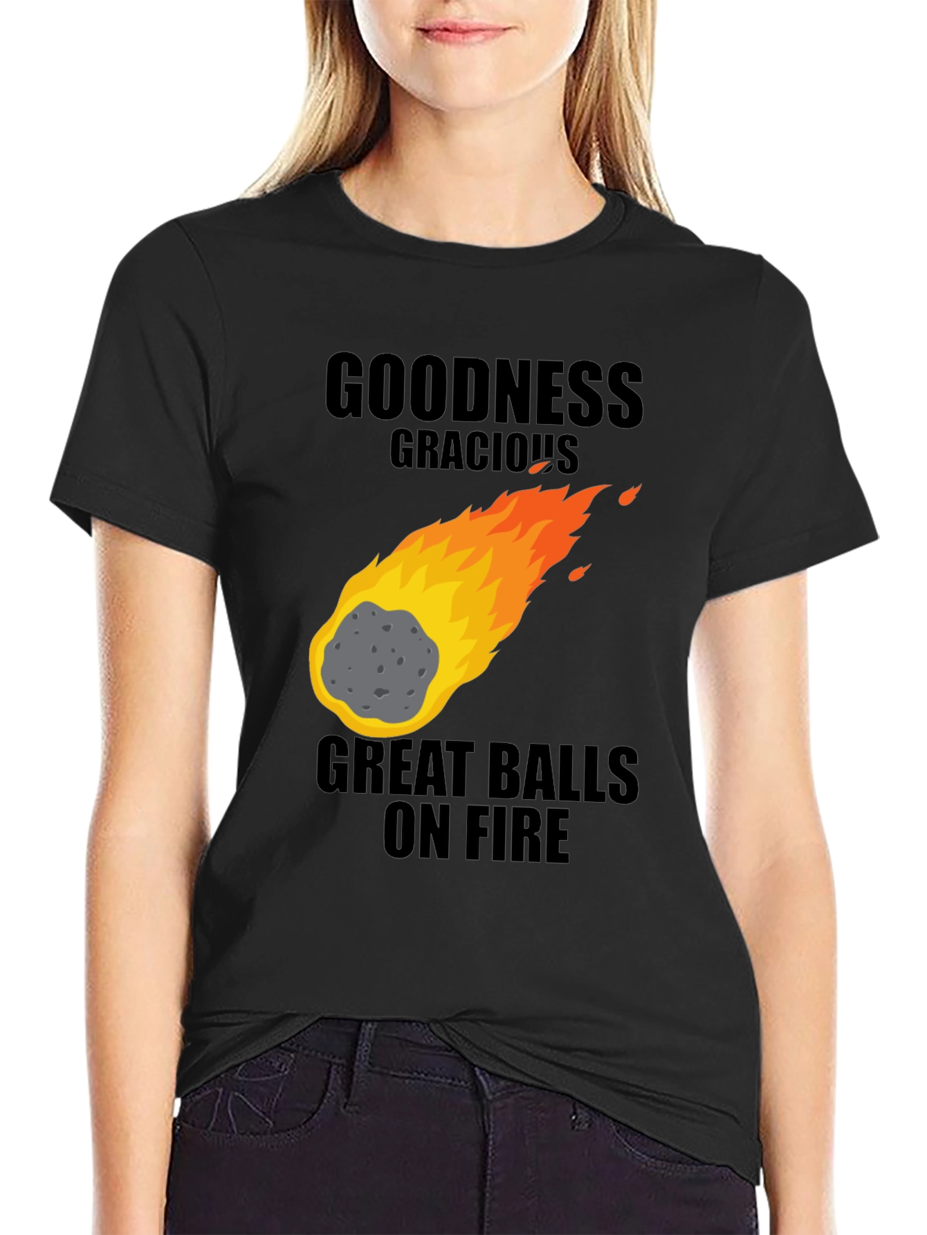 Goodness Gracious Great Balls on Fire Graphic T-Shirt