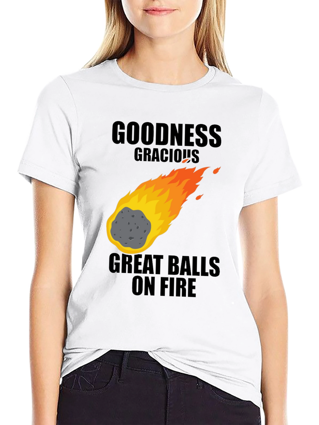 Goodness Gracious Great Balls on Fire Graphic T-Shirt