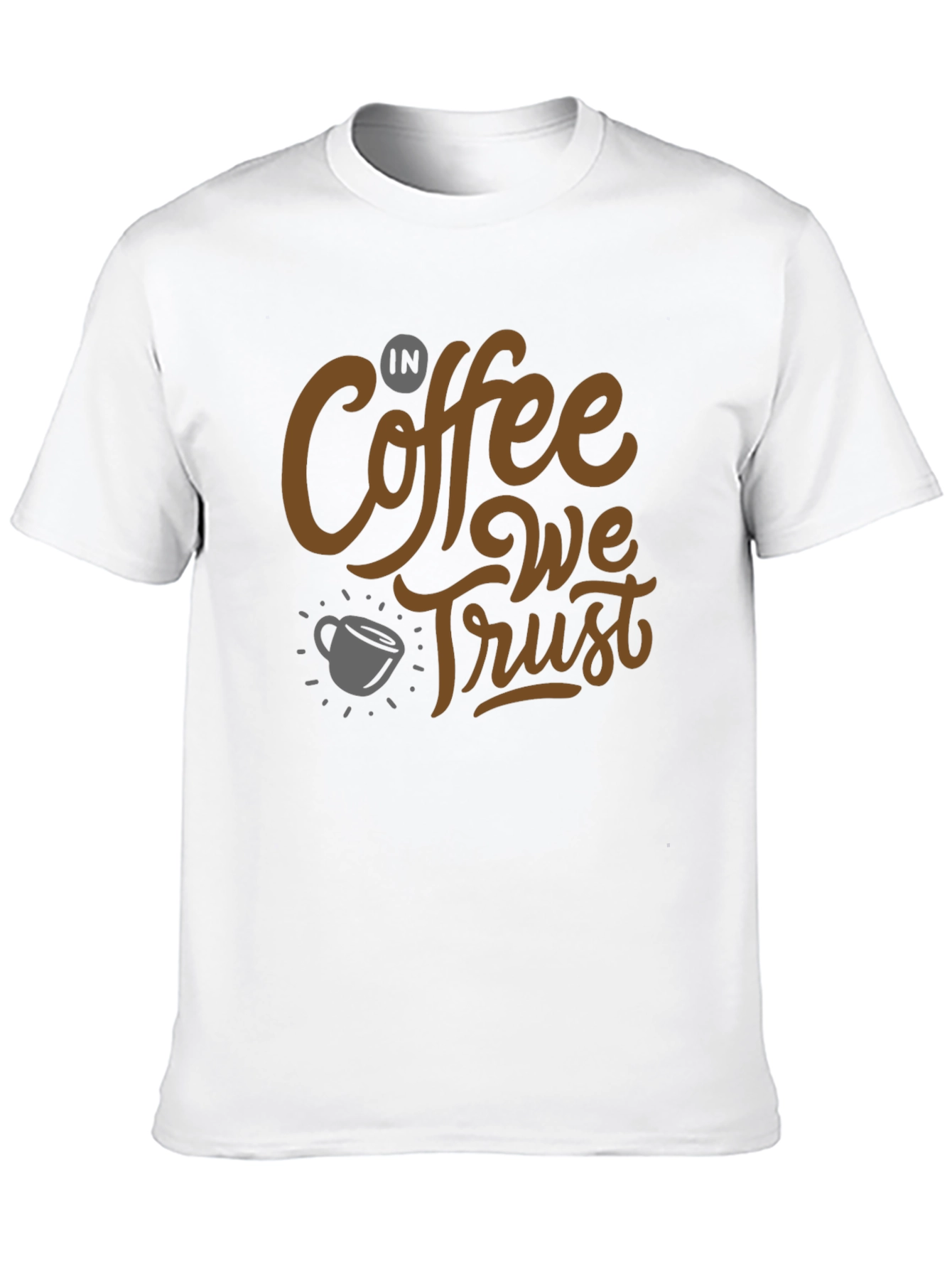 Coffee Lovers T-Shirt: In Coffee We Trust Graphic Tee