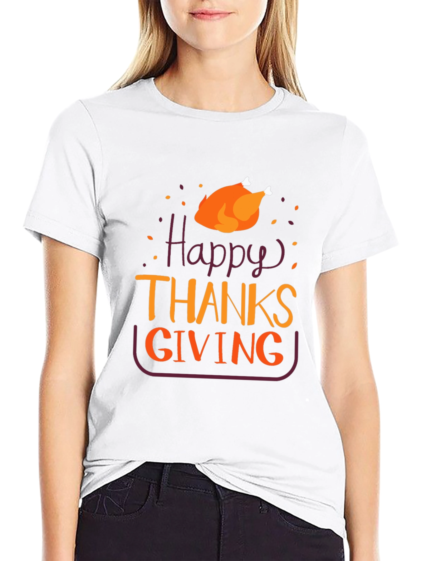 Thanksgiving Turkey Graphic T-Shirt
