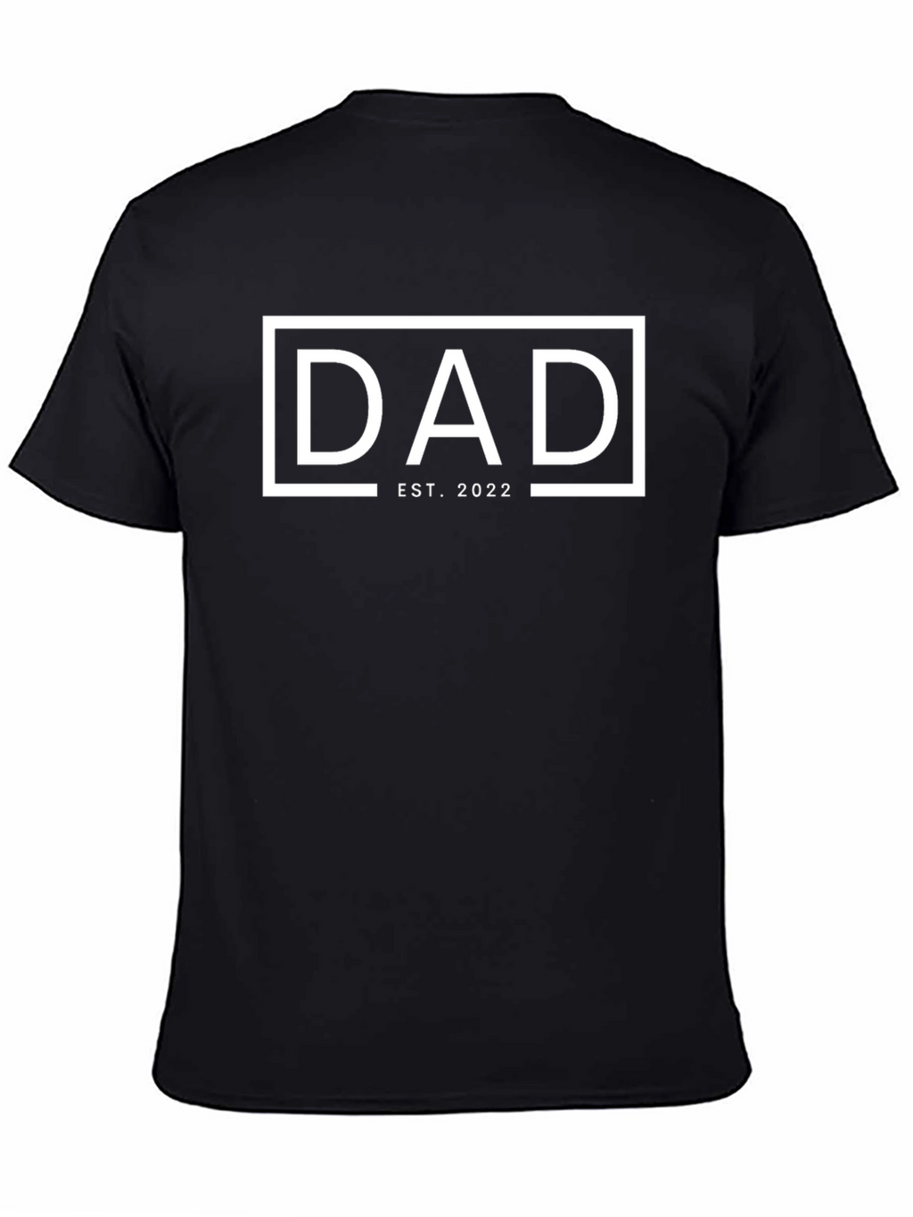 Dad Est. 2022 Black Graphic T-Shirt