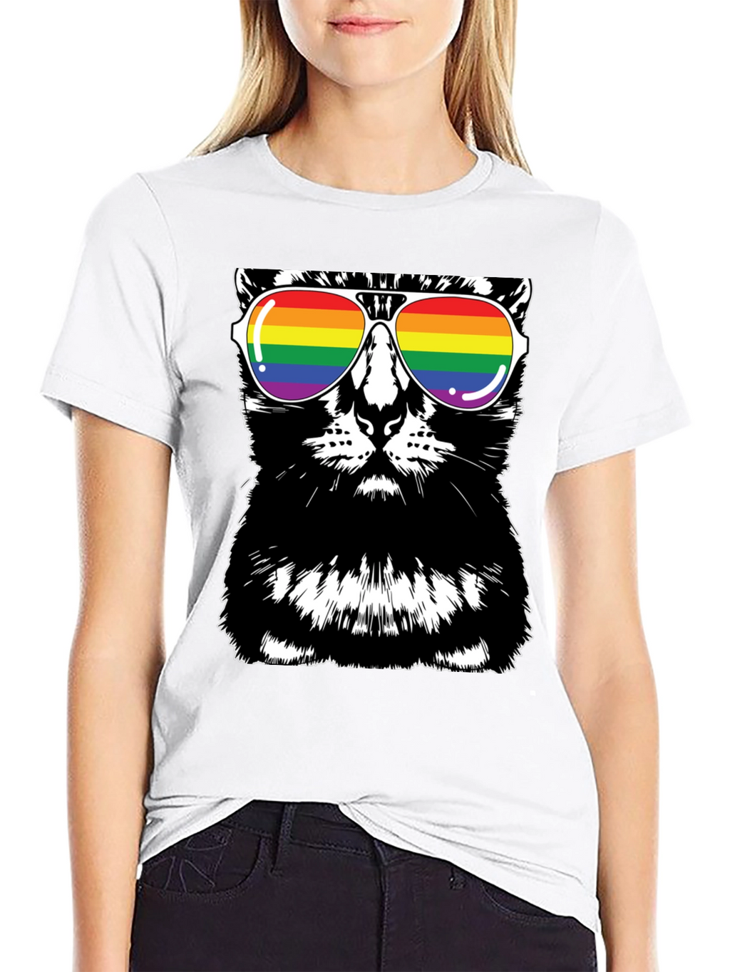 Cool Cat LGBTQ Pride T-Shirt