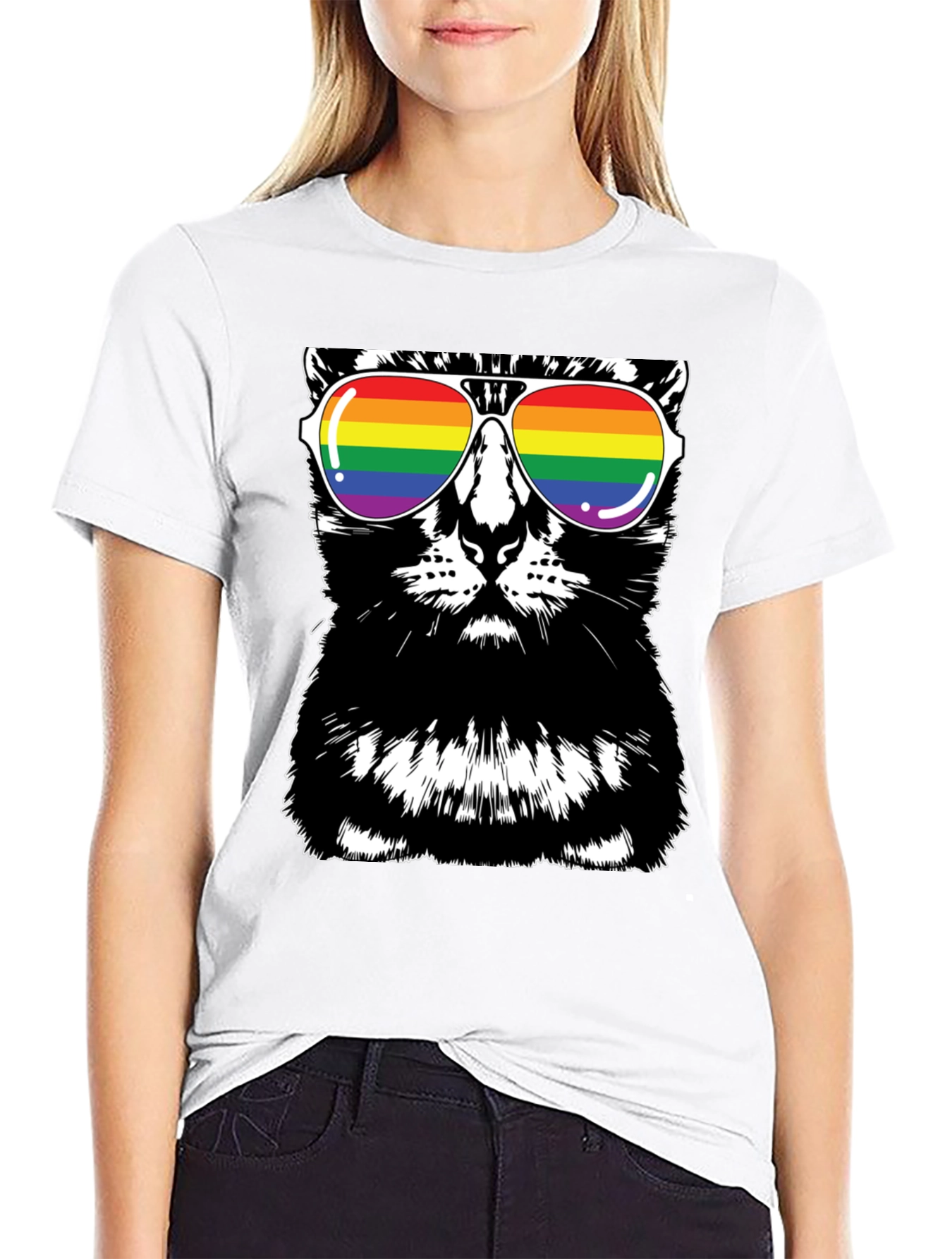 Cool Cat LGBTQ Pride T-Shirt