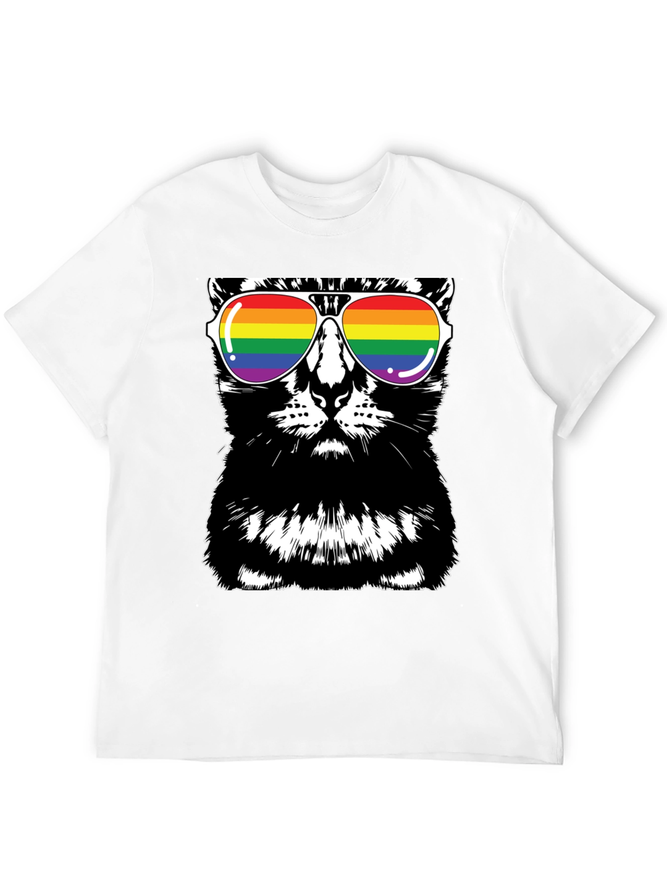 Cool Cat LGBTQ Pride T-Shirt