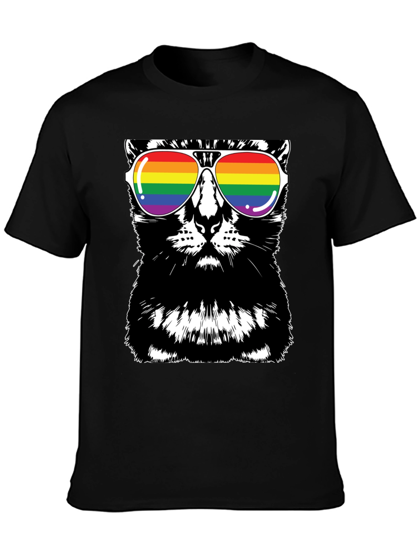 Cool Cat LGBTQ Pride T-Shirt