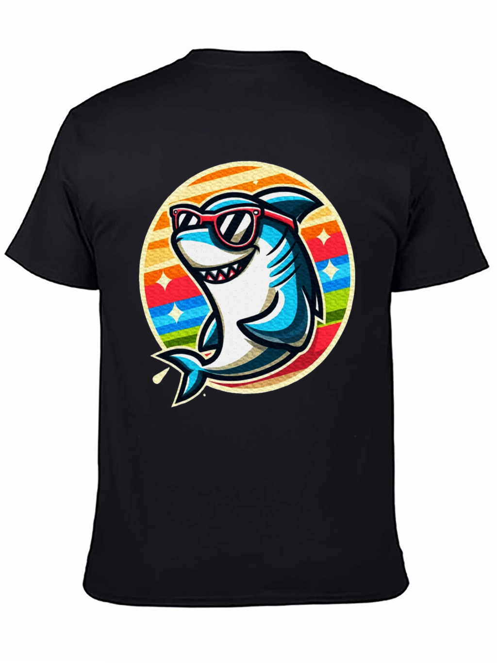 Cool Shark Graphic Tee - Retro Style