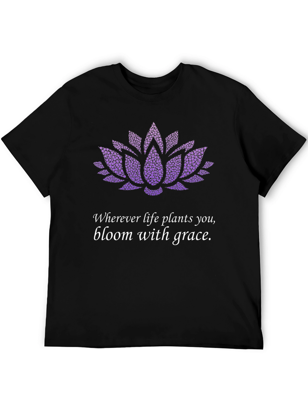 Bloom with Grace Black T-Shirt