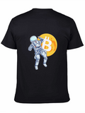 Bitcoin Astronaut T-Shirt - Crypto Moon Landing