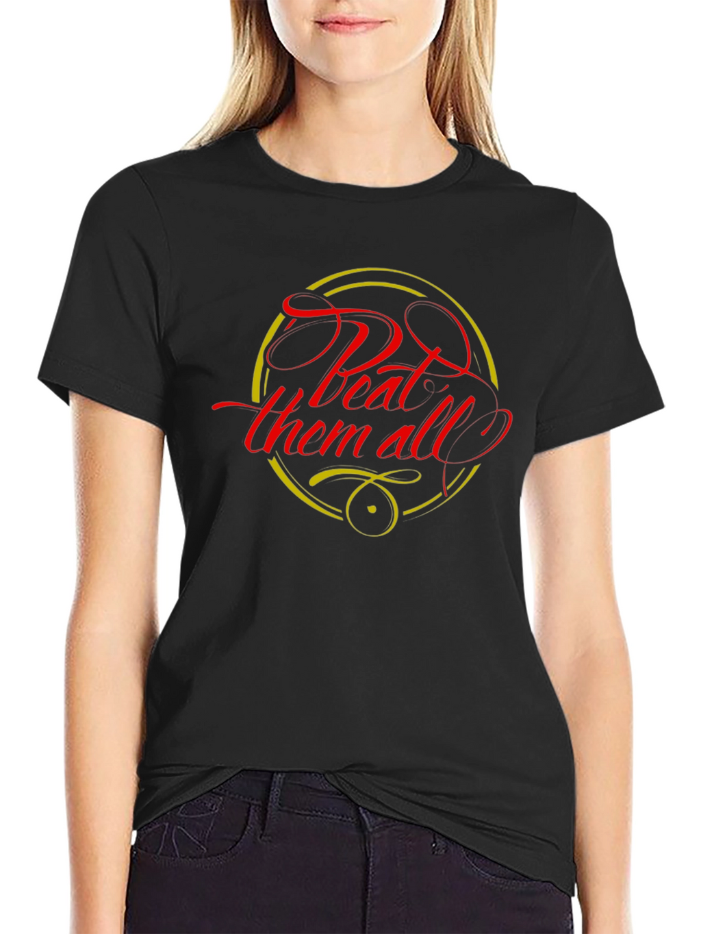 Beat Them All Graphic Tee - Bold Statement Shirt