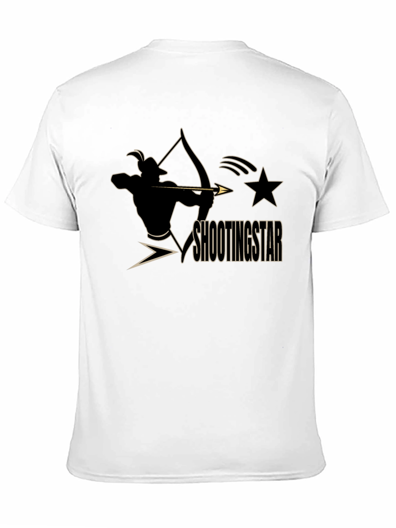 Shooting Star Archer Black Graphic Tee