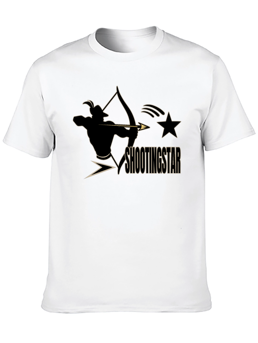 Shooting Star Archer Black Graphic Tee