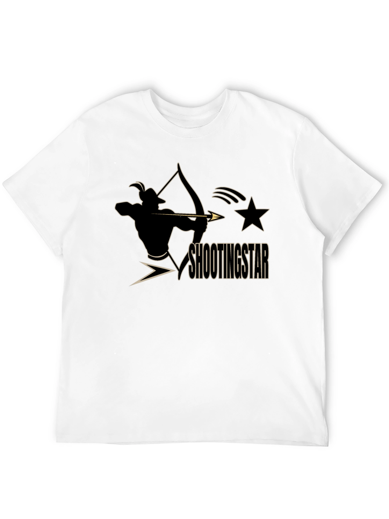 Shooting Star Archer Black Graphic Tee