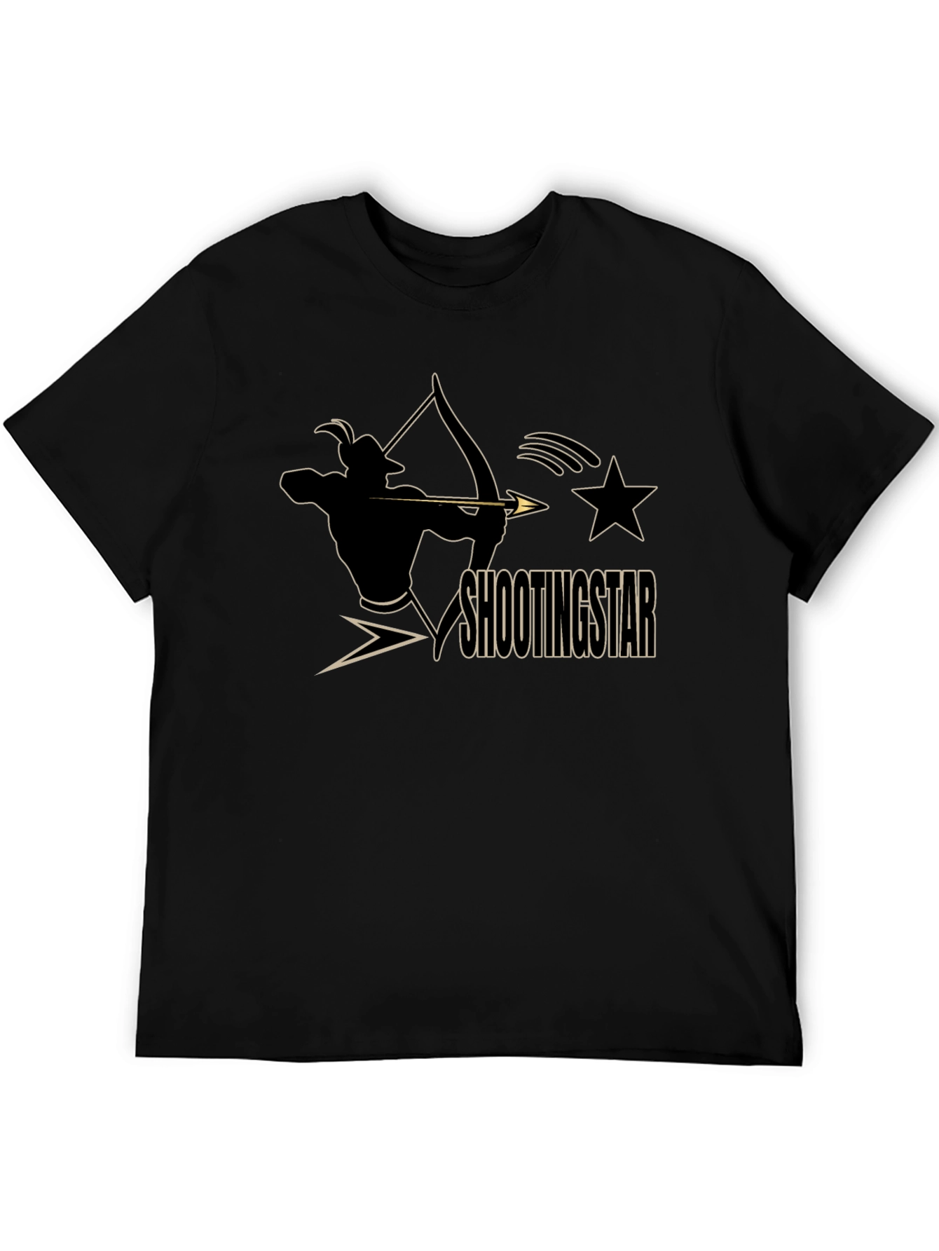 Shooting Star Archer Black Graphic Tee
