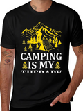 Camping Is My Therapy Graphic Tee