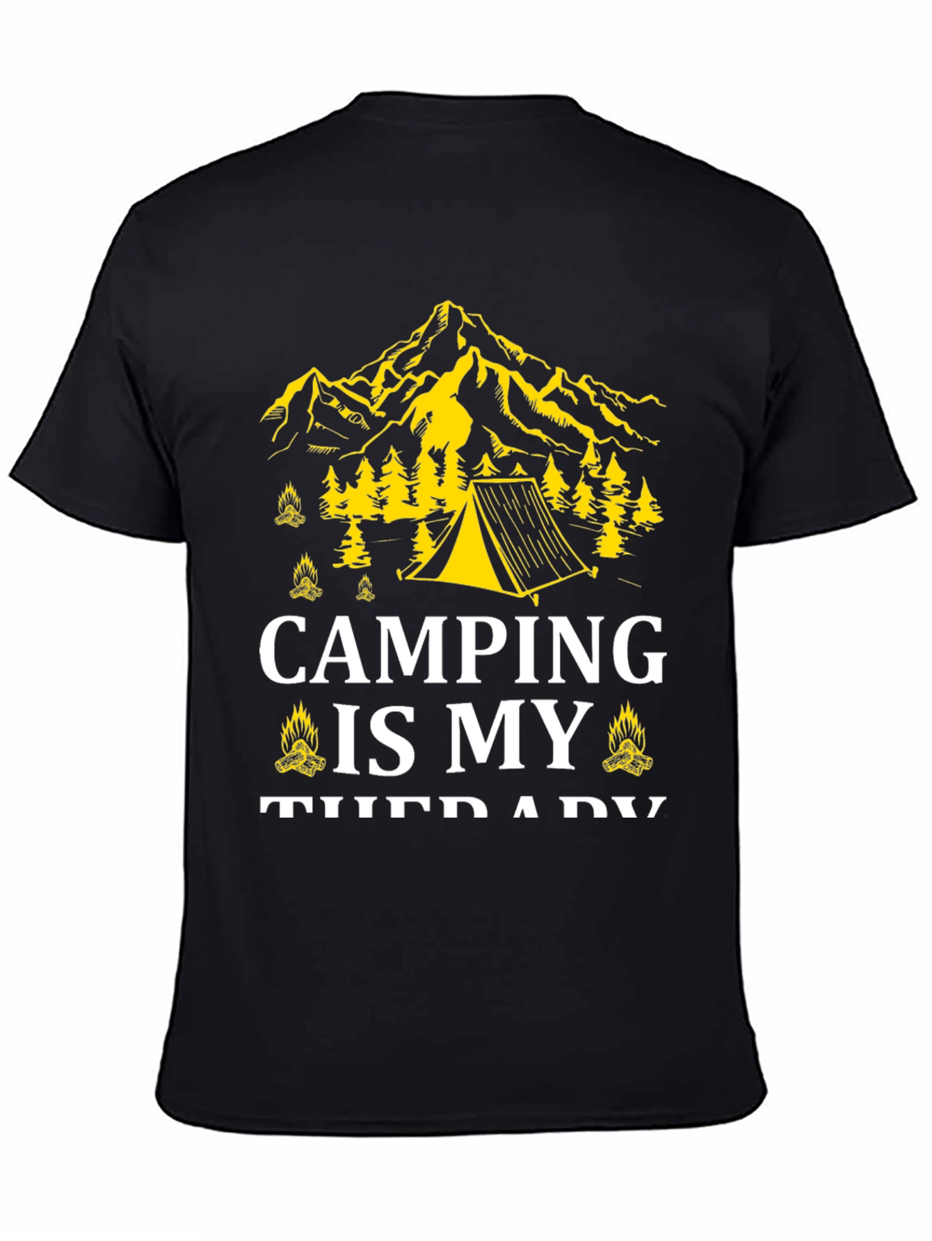 Camping Is My Therapy Graphic Tee