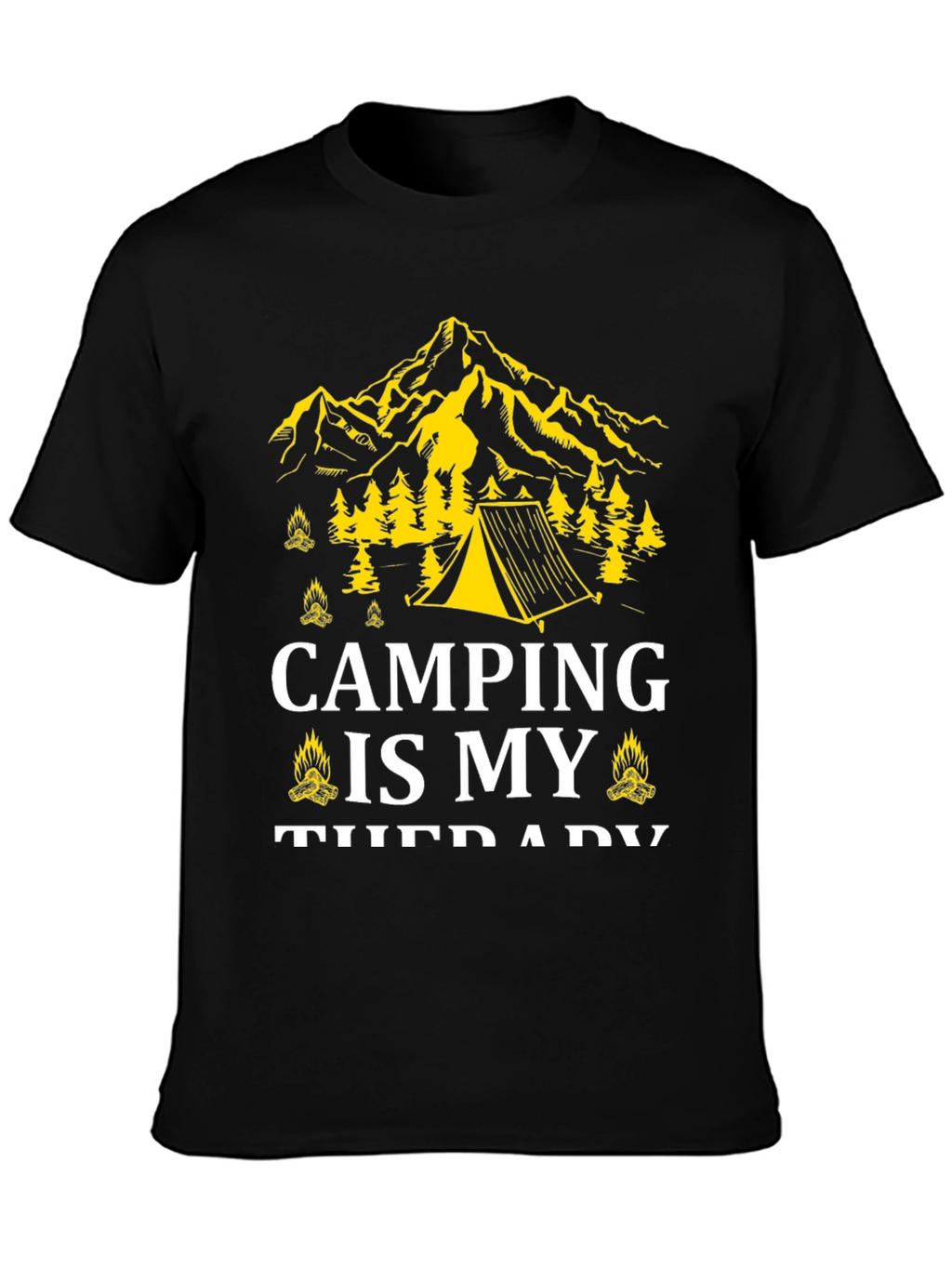 Camping Is My Therapy Graphic Tee