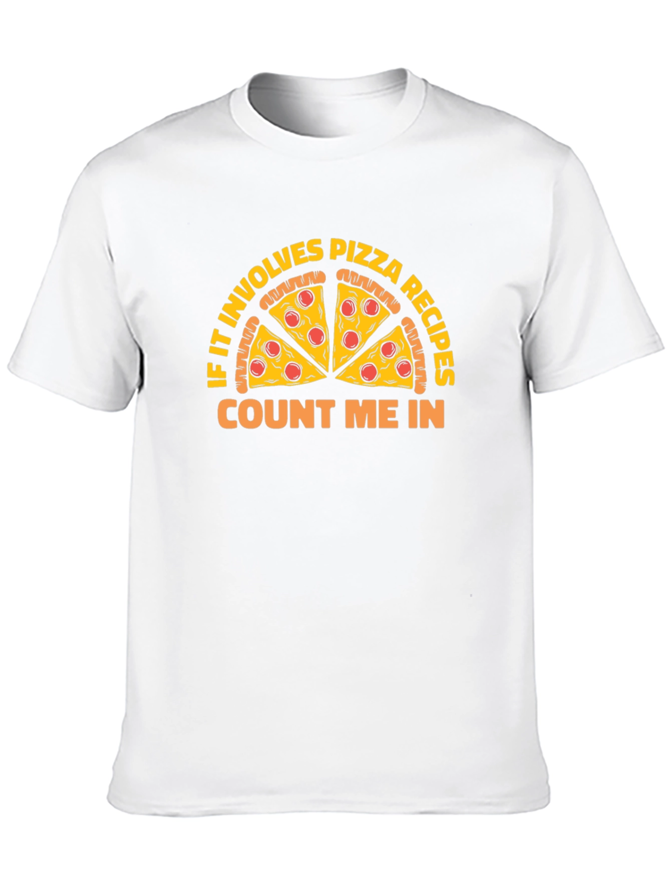 Pizza Recipe Graphic Tee - Count Me In Black T-Shirt