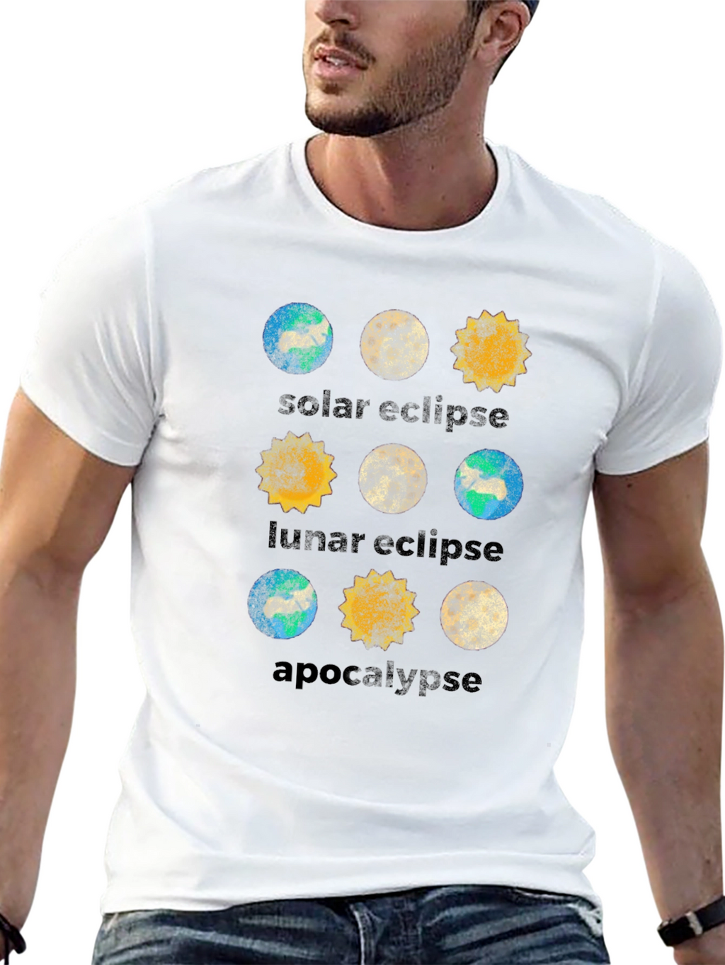 Eclipse & Apocalypse Graphic Print Tee