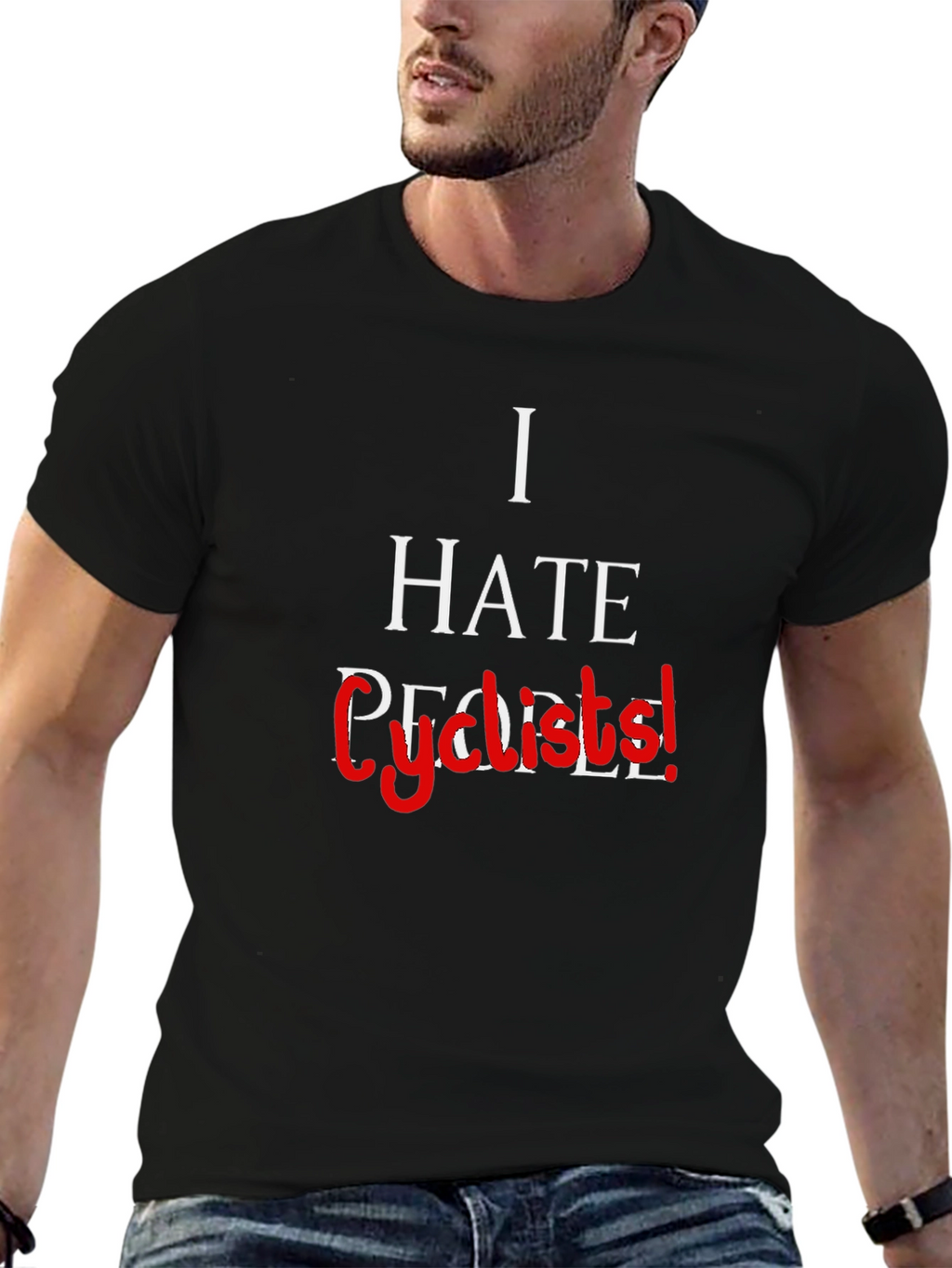 I Hate Cyclists! Sarcastic Graphic Tee