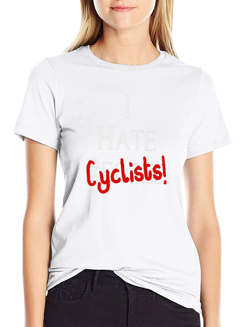 I Hate Cyclists! Sarcastic Graphic Tee