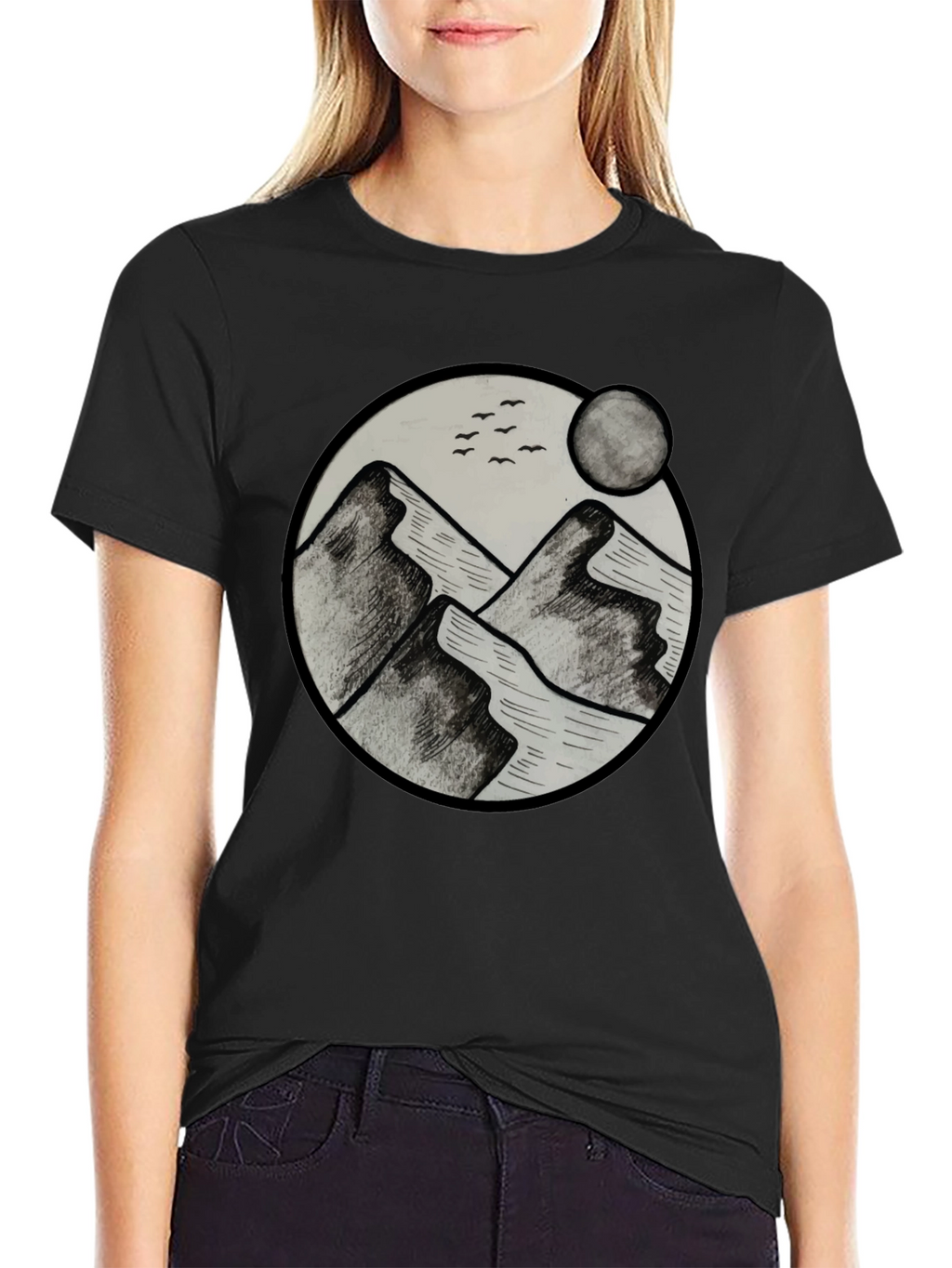 Mountains Graphic Mens T-Shirt