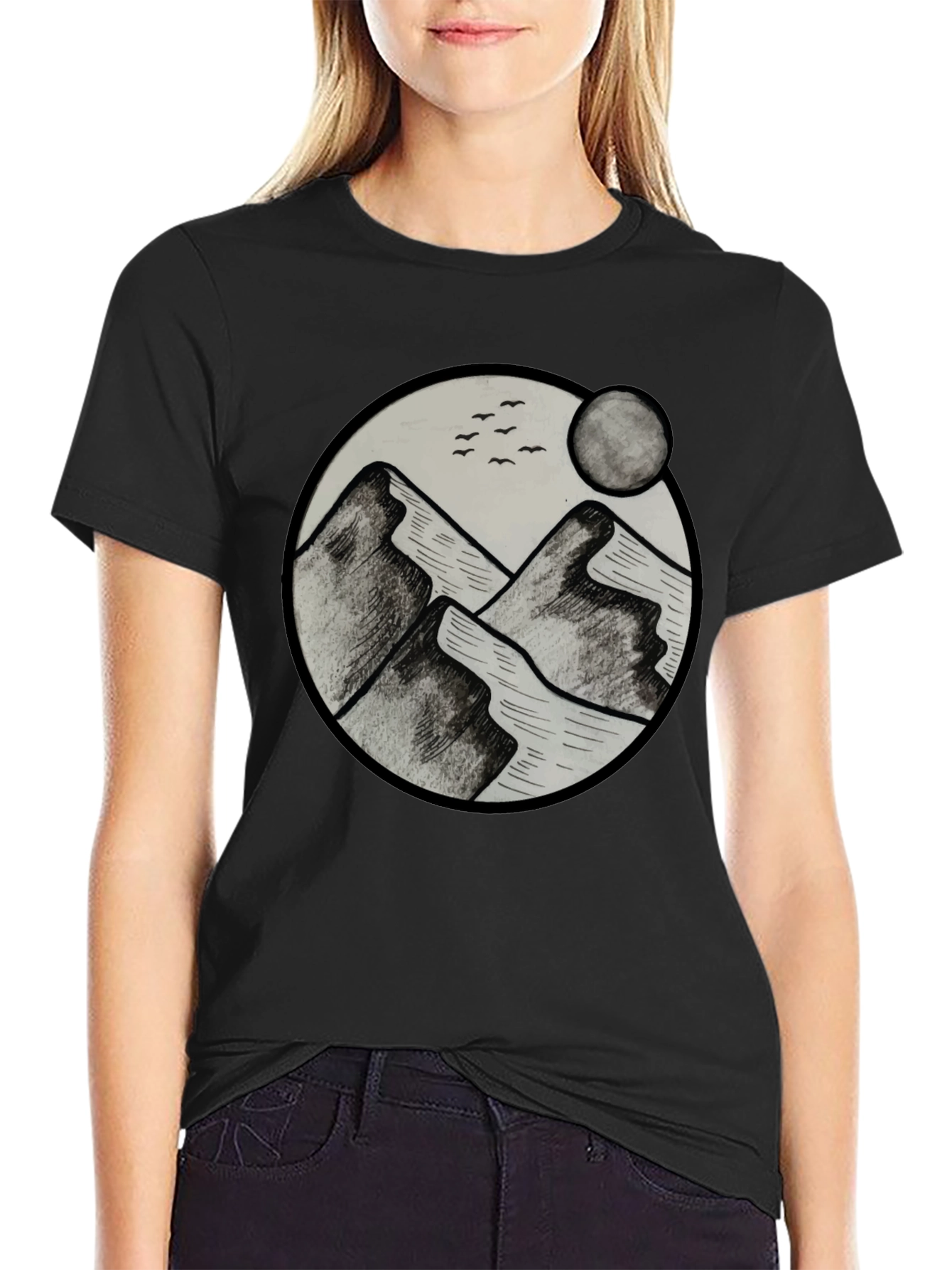 Mountains Graphic Mens T-Shirt