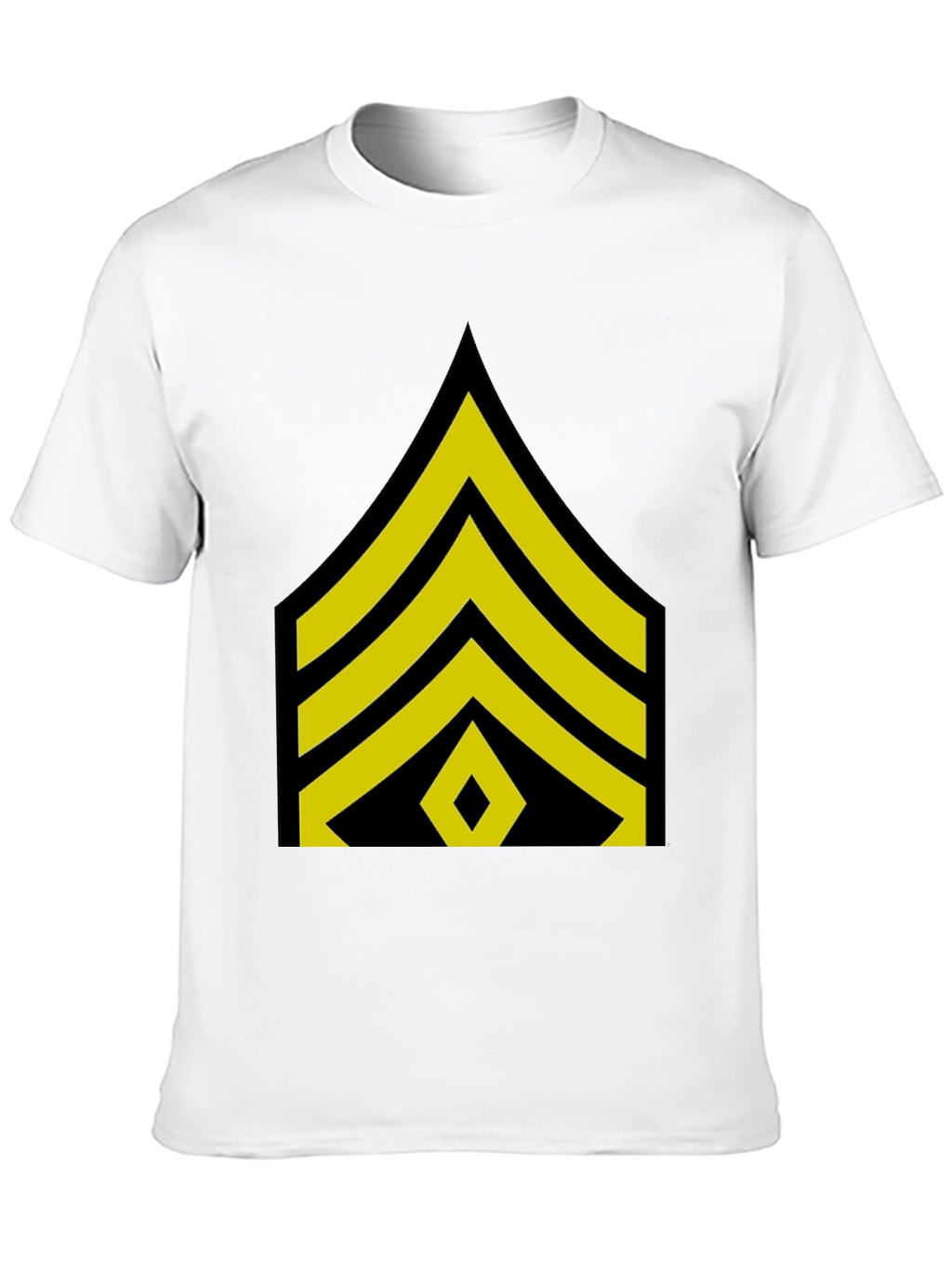 Sergeant Stripes Graphic Black T-Shirt