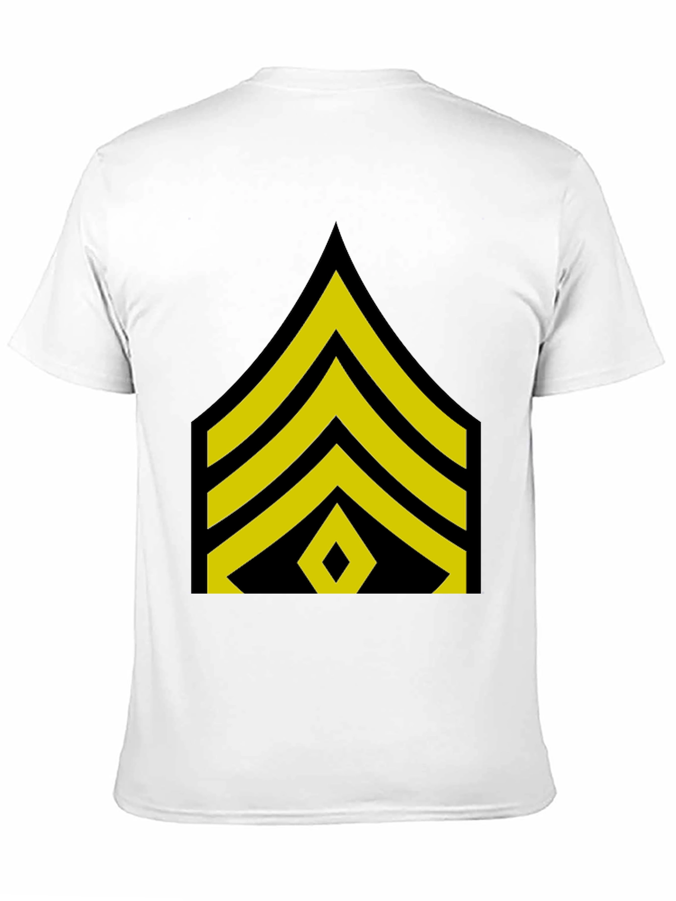 Sergeant Stripes Graphic Black T-Shirt