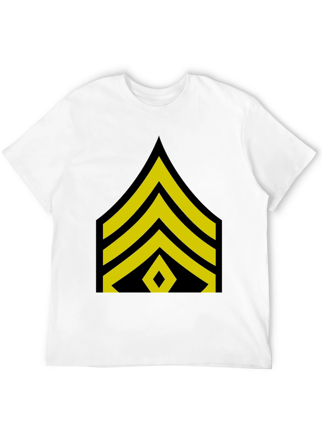 Sergeant Stripes Graphic Black T-Shirt