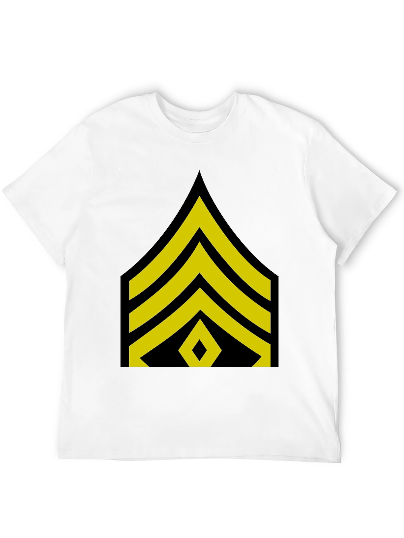 Sergeant Stripes Graphic Black T-Shirt