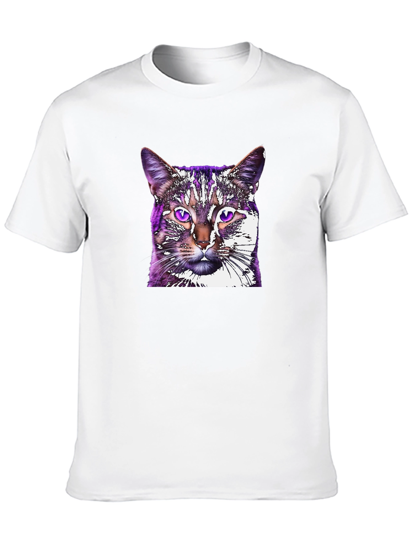 Cat Graphic Tee - Black Unisex T-Shirt