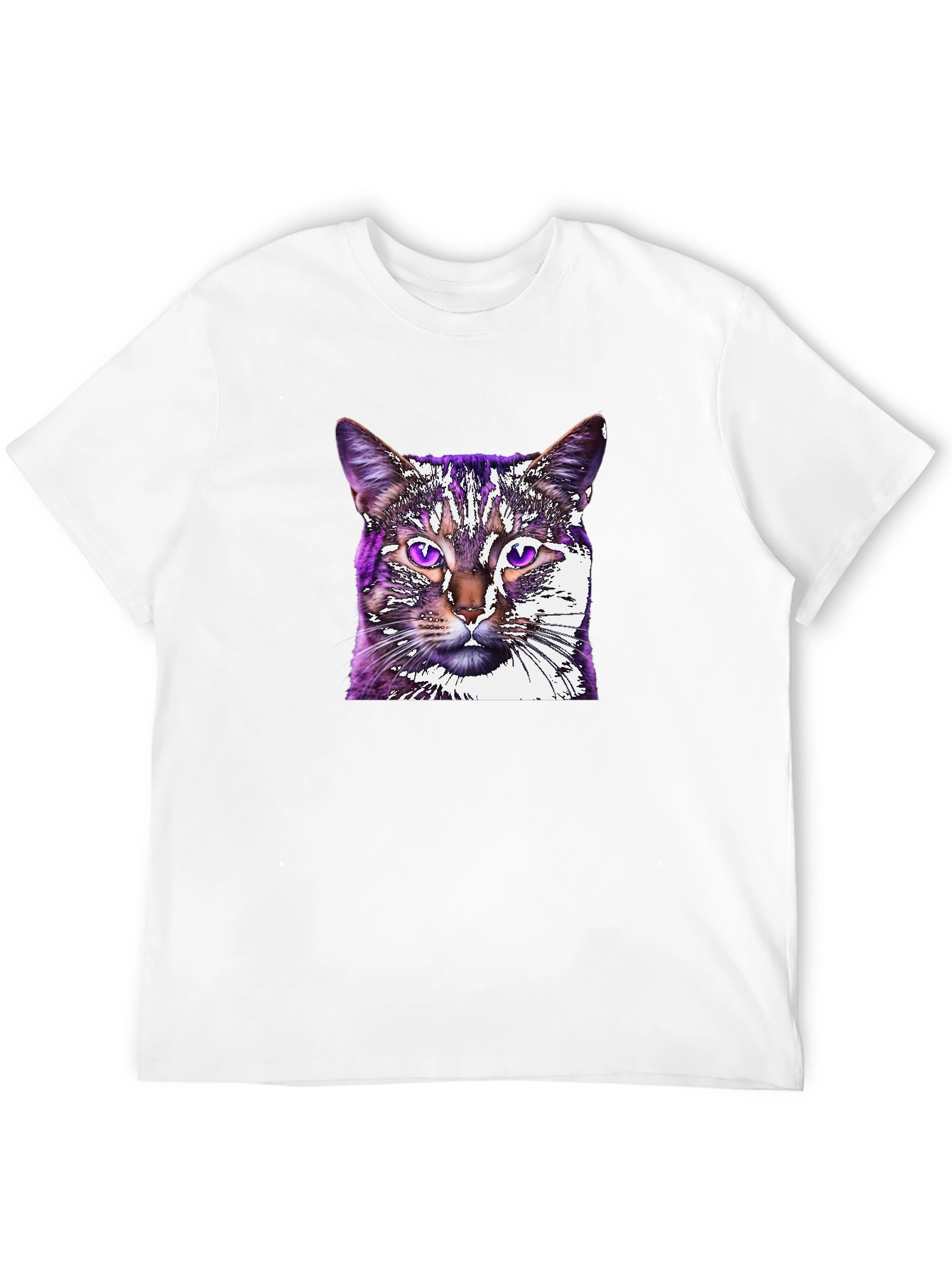 Cat Graphic Tee - Black Unisex T-Shirt