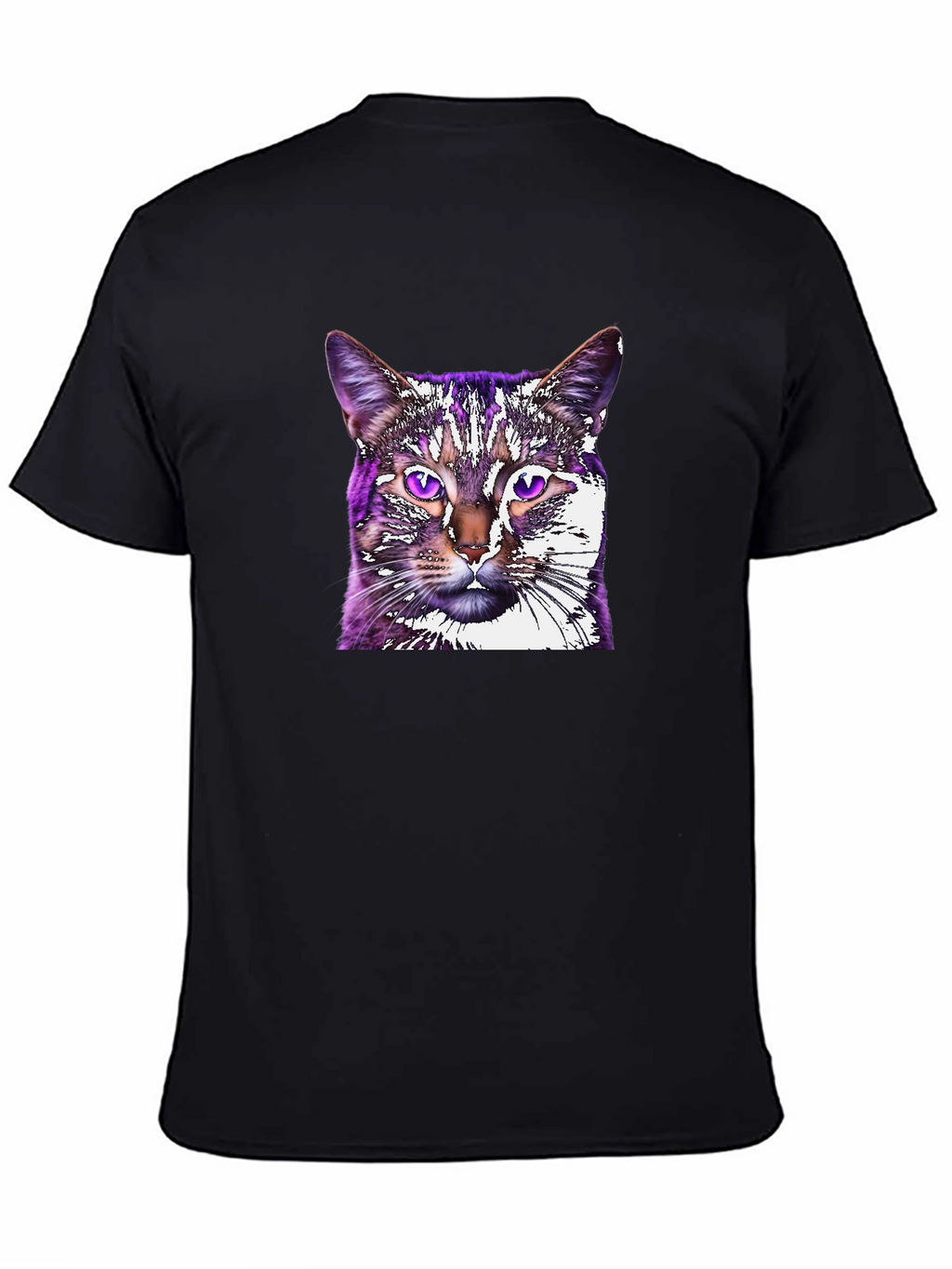 Cat Graphic Tee - Black Unisex T-Shirt