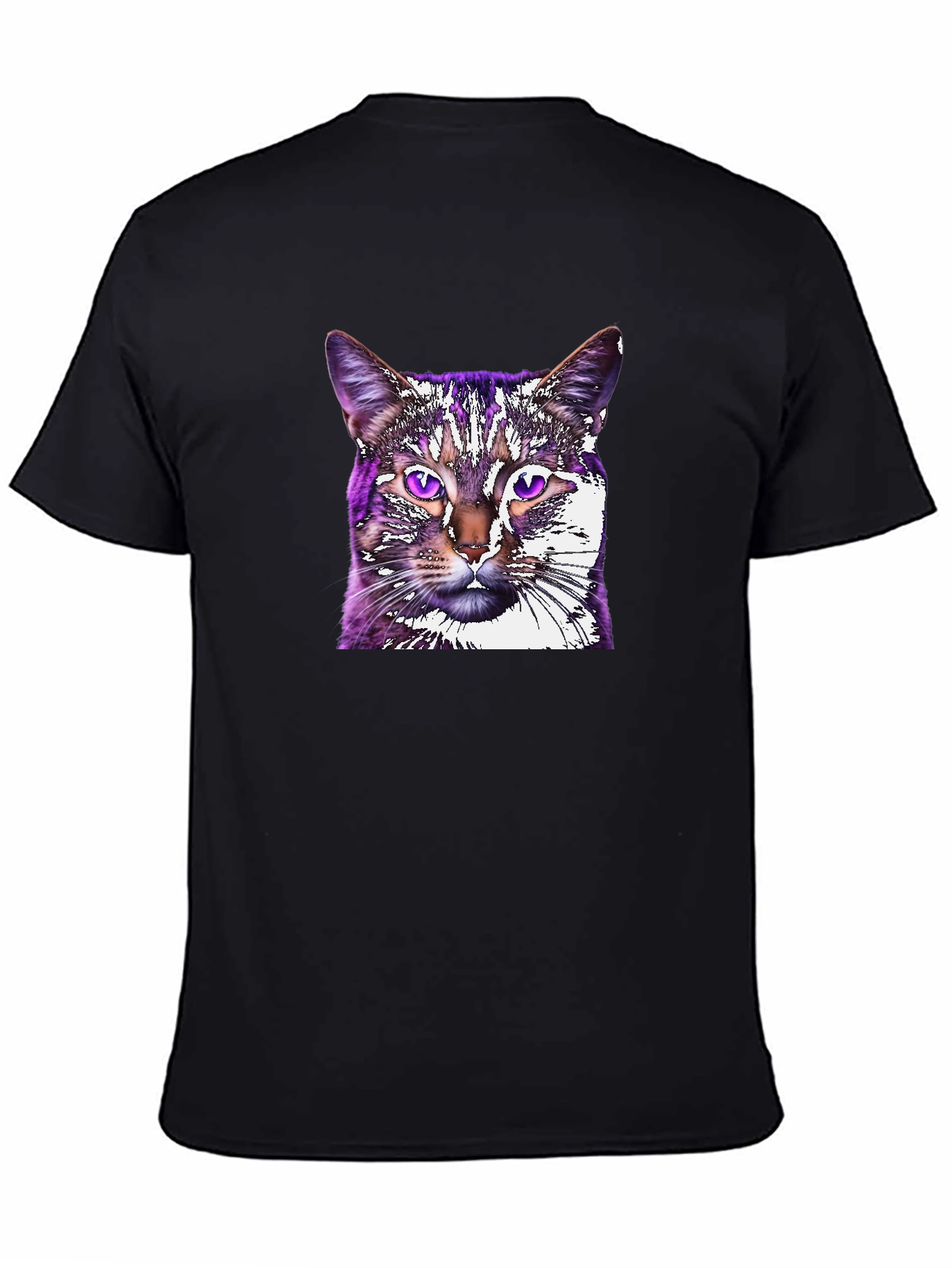 Cat Graphic Tee - Black Unisex T-Shirt