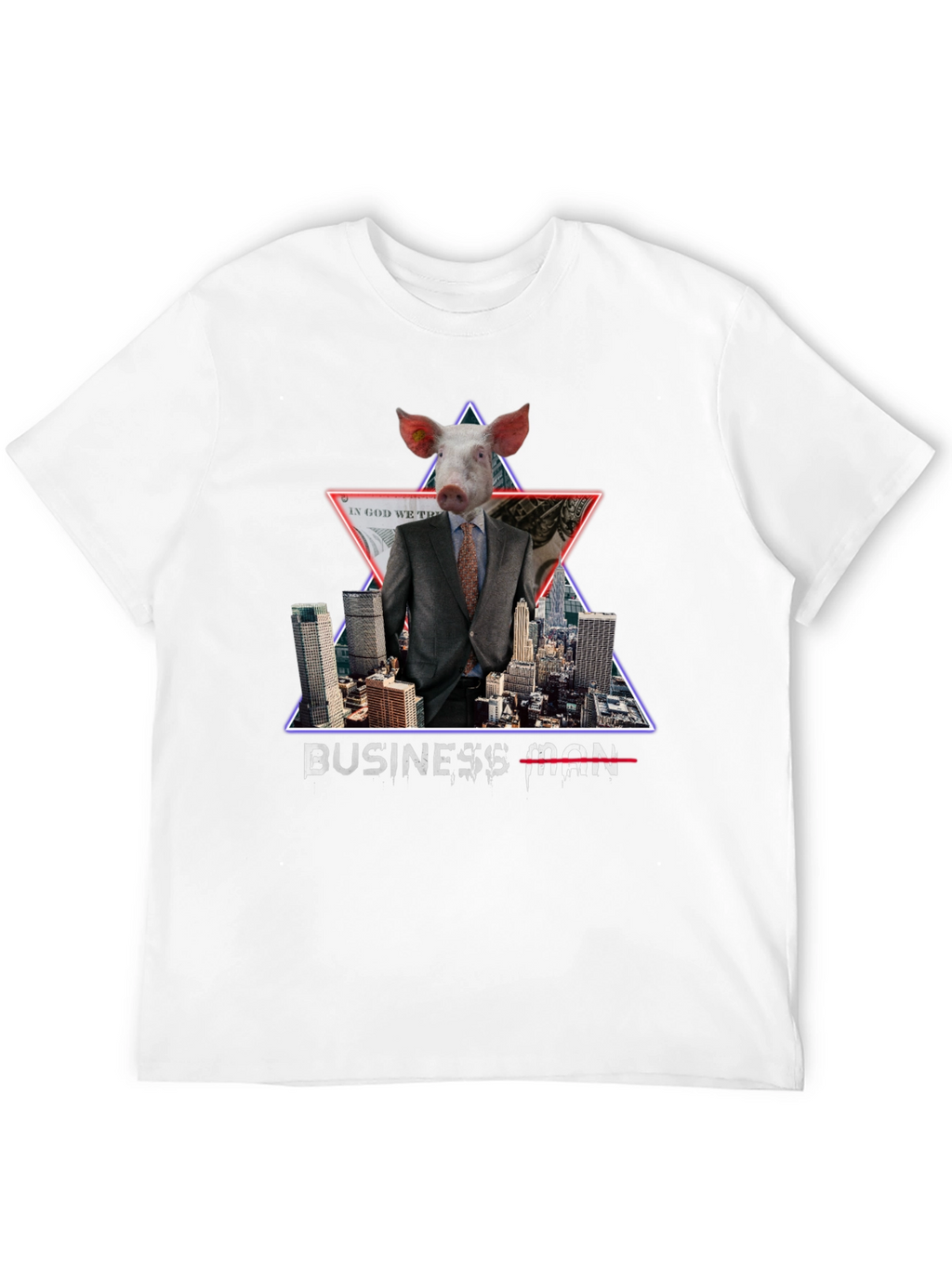 Pig Businessman Graphic T-Shirt
