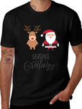 Festive Seasons Greetings Graphic T-Shirt