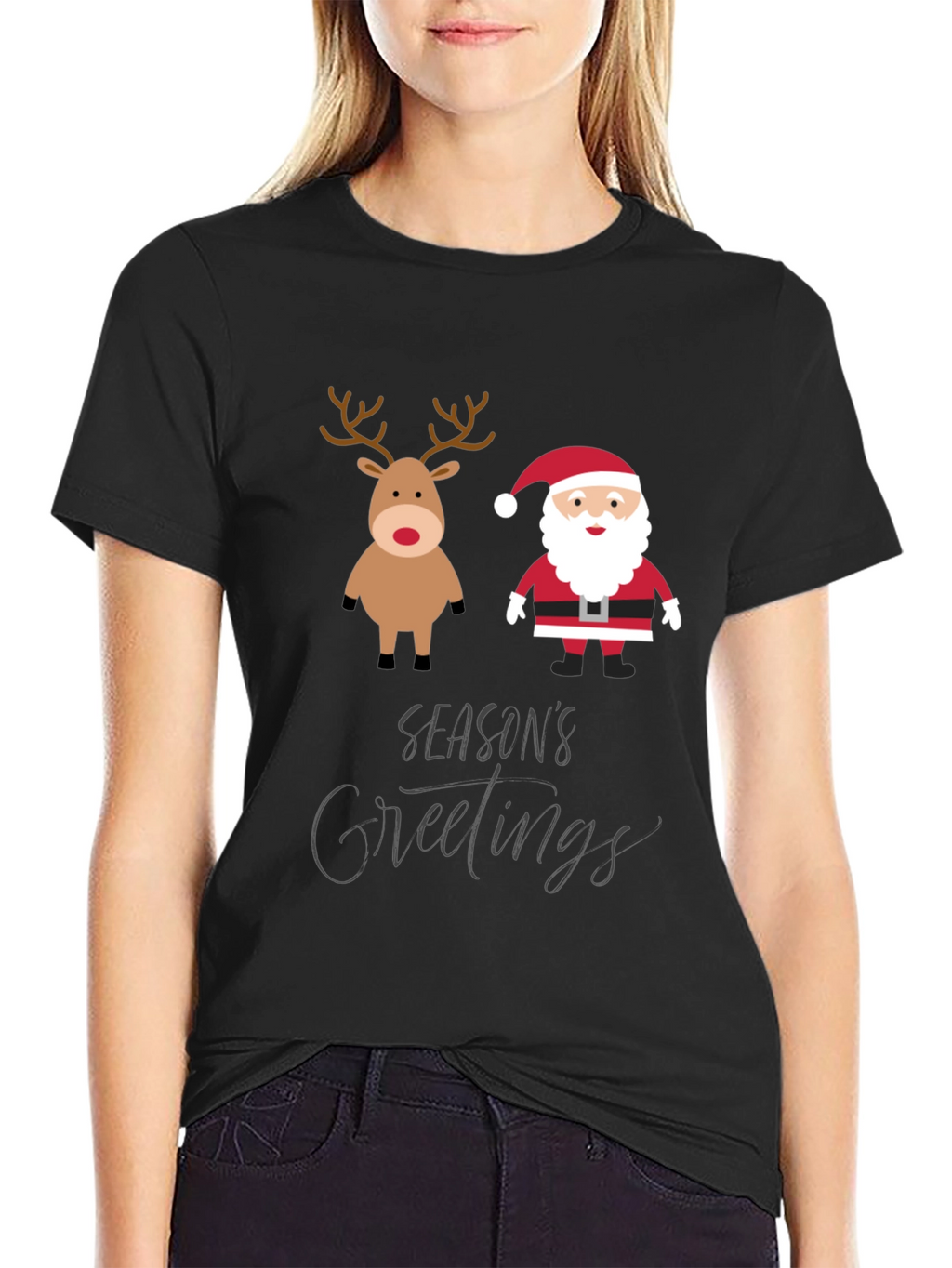 Festive Seasons Greetings Graphic T-Shirt