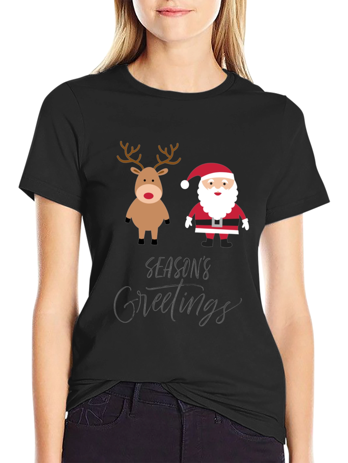 Festive Seasons Greetings Graphic T-Shirt