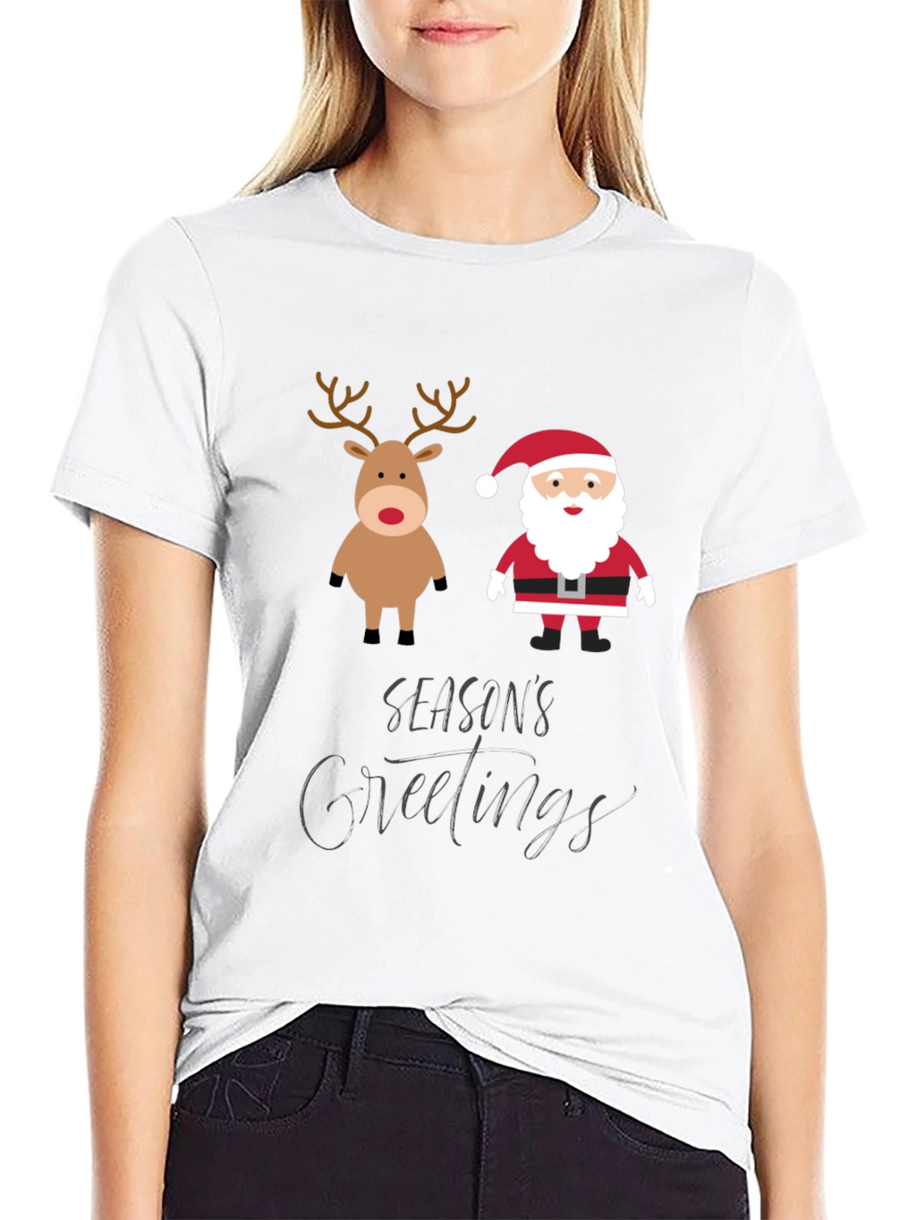 Festive Seasons Greetings Graphic T-Shirt