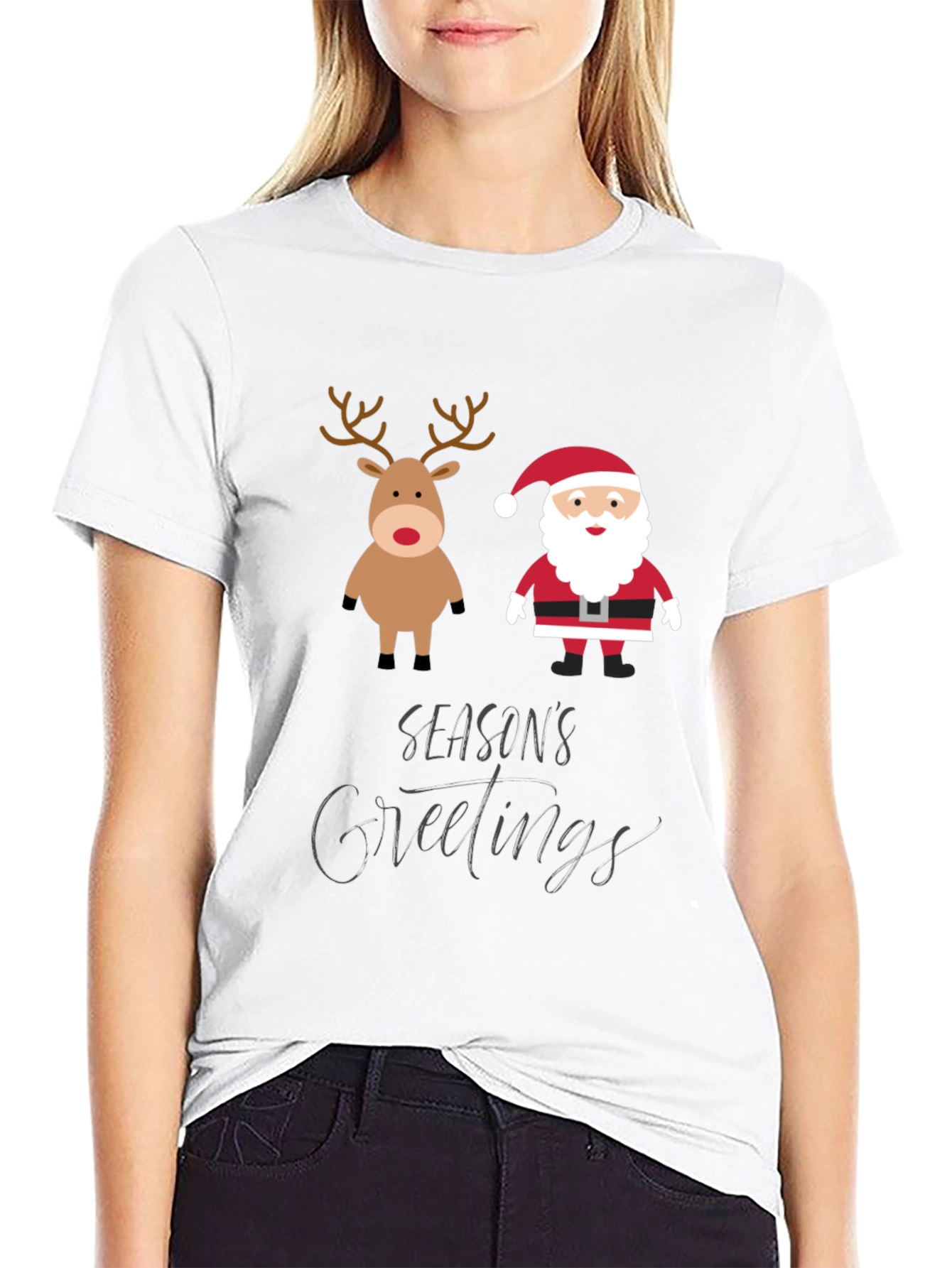 Festive Seasons Greetings Graphic T-Shirt