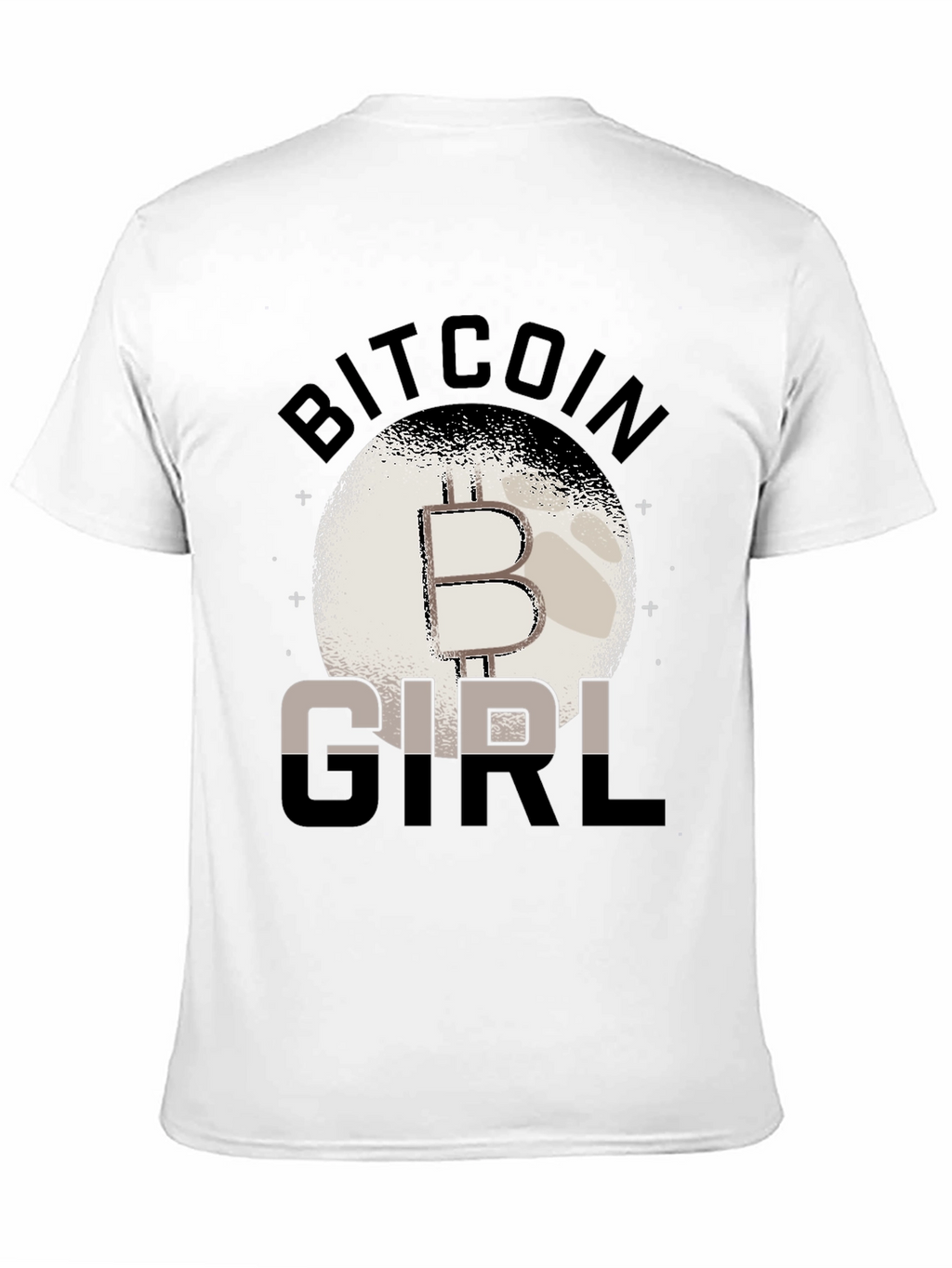 Bitcoin Girl Black Graphic T-Shirt