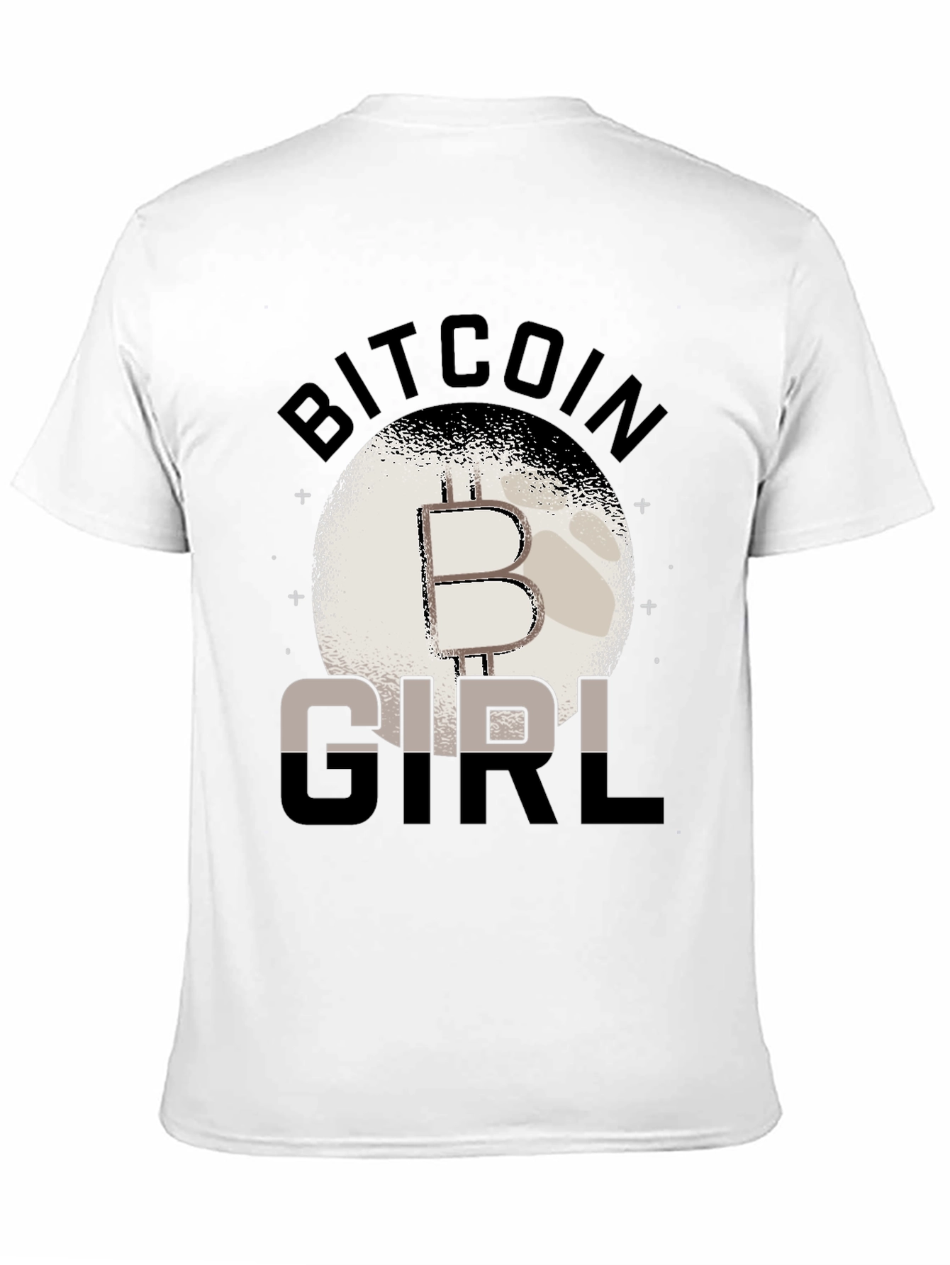 Bitcoin Girl Black Graphic T-Shirt