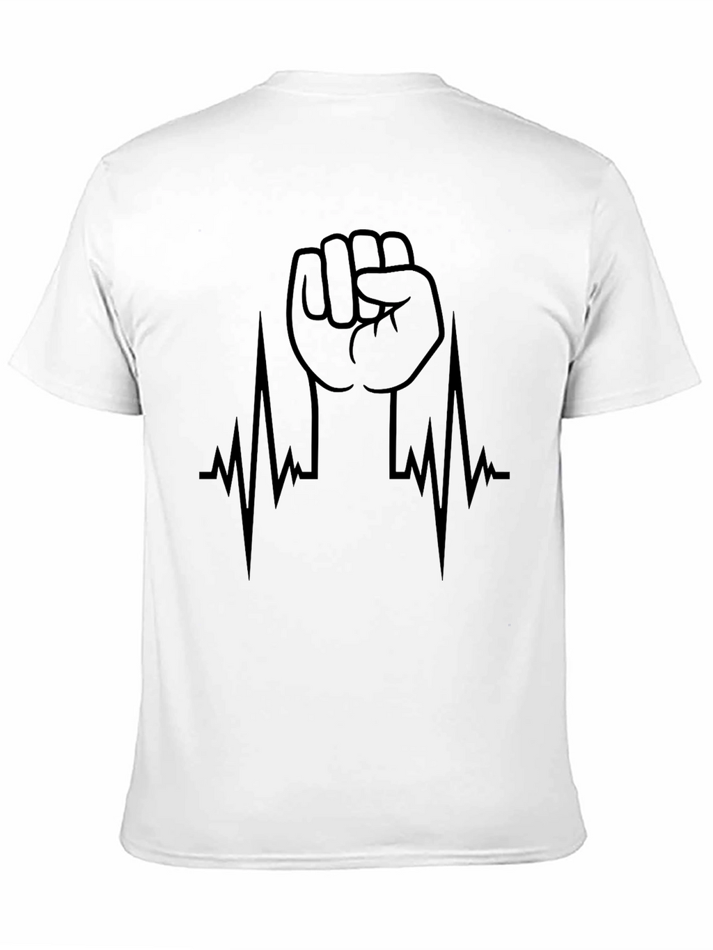 Raised Fist Heartbeat Graphic Tee