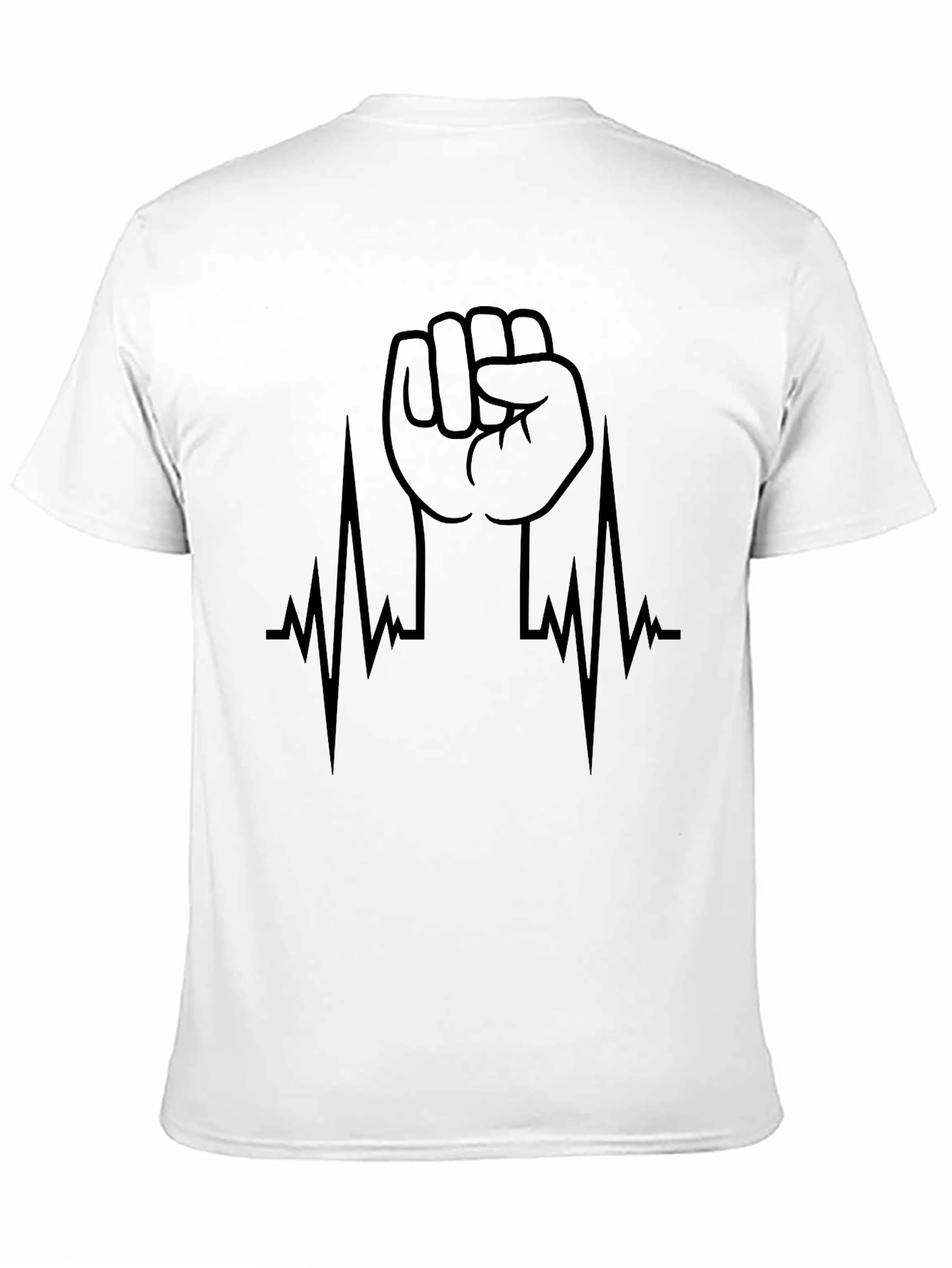 Raised Fist Heartbeat Graphic Tee