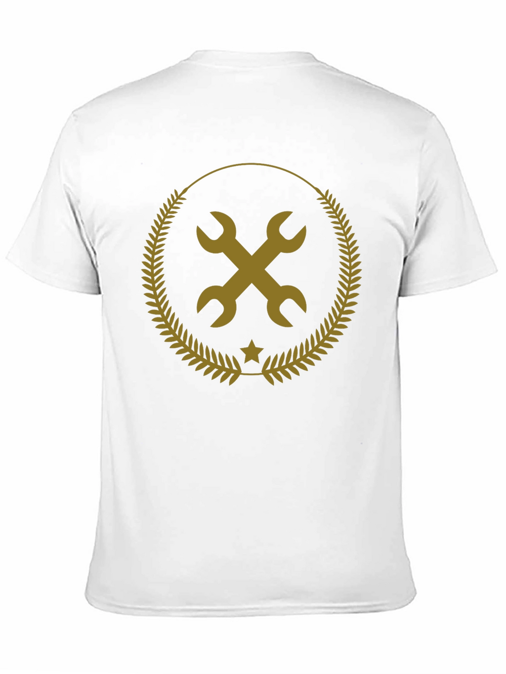 Mechanic Wrench Emblem Black T-Shirt