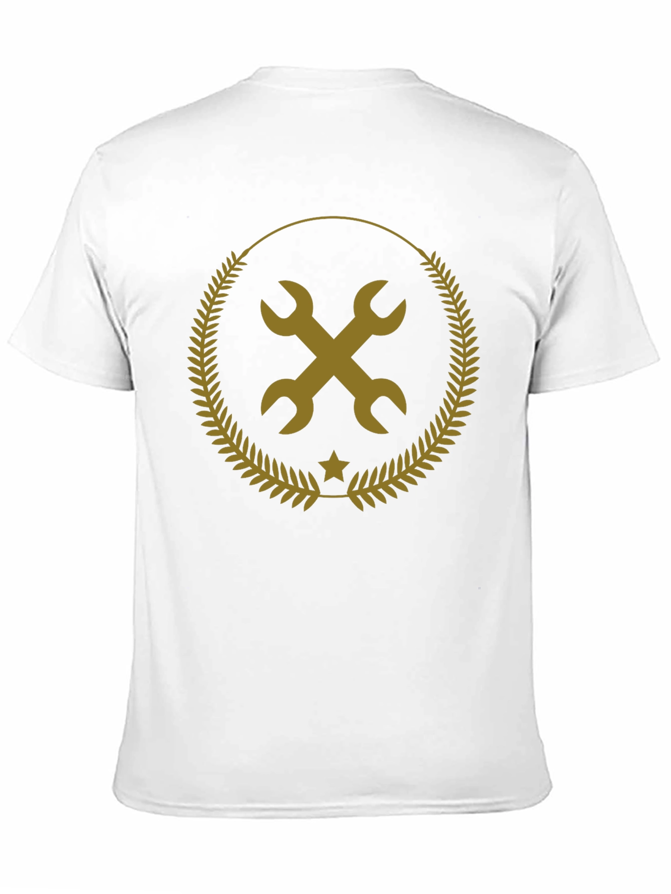 Mechanic Wrench Emblem Black T-Shirt